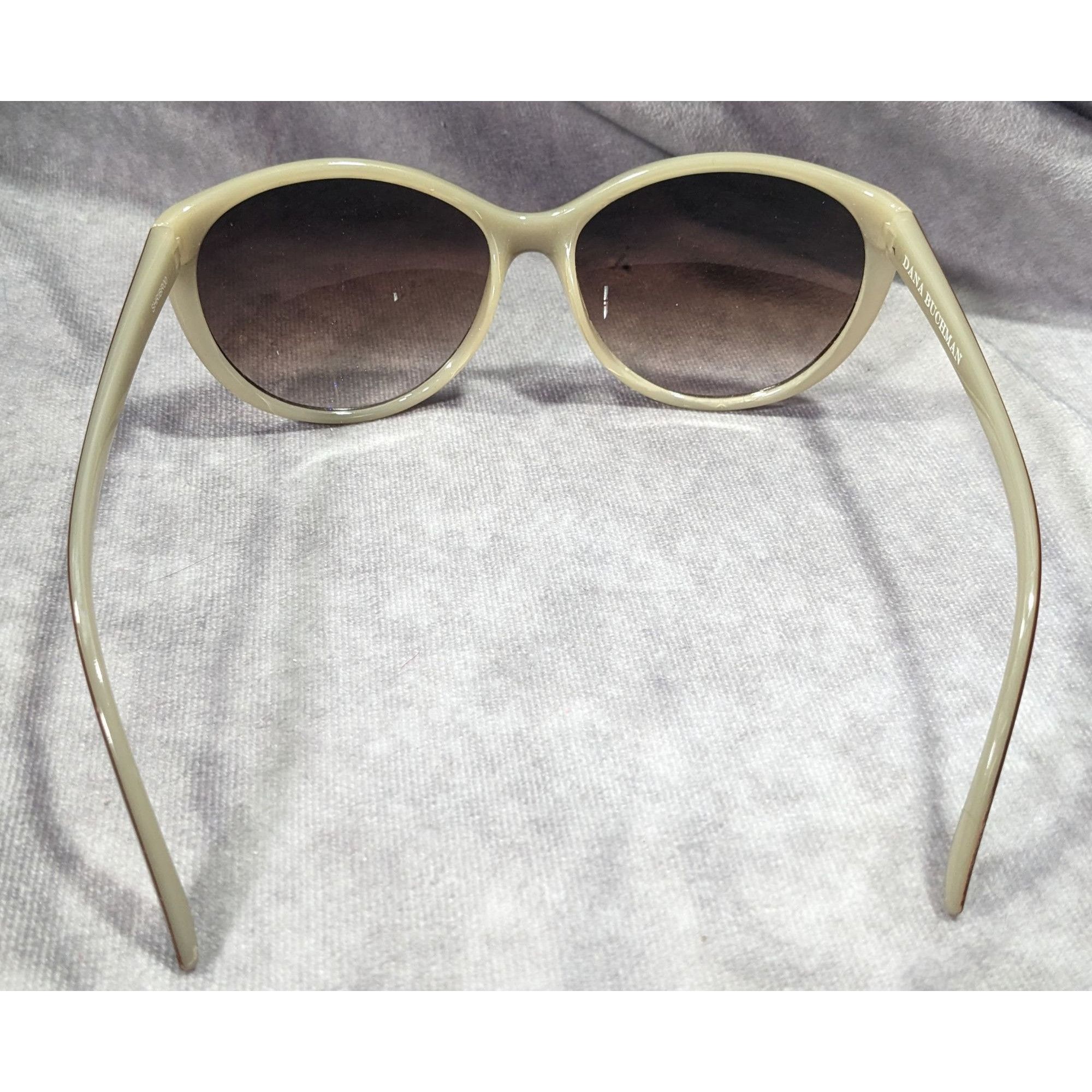 Other Dana Buchman Retro Cateye Brown And Beige Sunglasses Size ONE SIZE - 3 Thumbnail