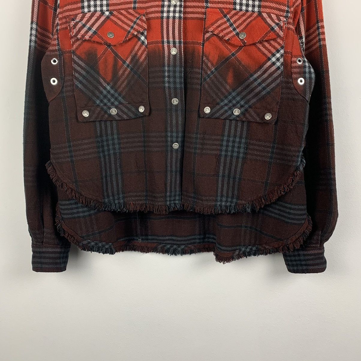 Diesel Diesel Avant Garde Punk Blouse Shirt Plaid Multi Pocket Y2K Size S / US 4 / IT 40 - 3 Thumbnail