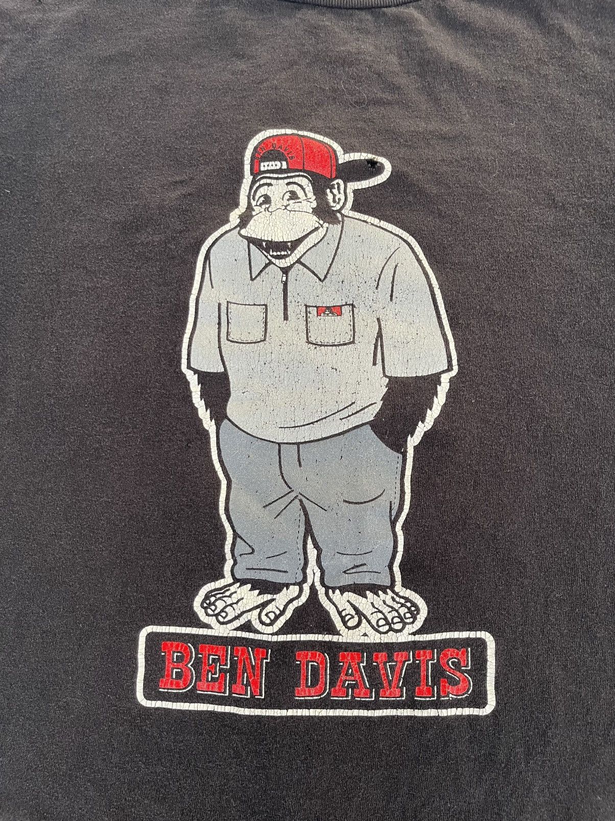 Ben Davis Thrashed 90's Vintage Ben Davis Gorilla Disstressed Tee Size US L / EU 52-54 / 3 - 4 Thumbnail