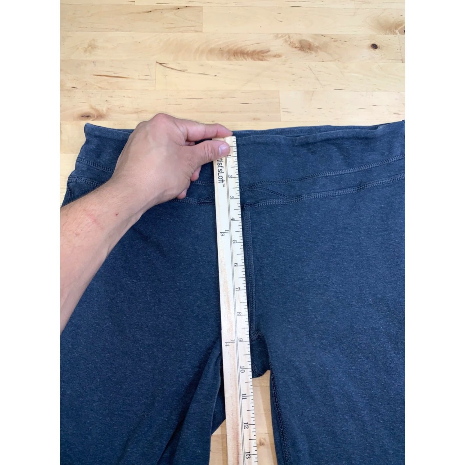 Prana prAna Leggings Womens L Gray Wide Leg Activewear Casual Stretch Size 36" / US 14 / IT 50 - 5 Thumbnail