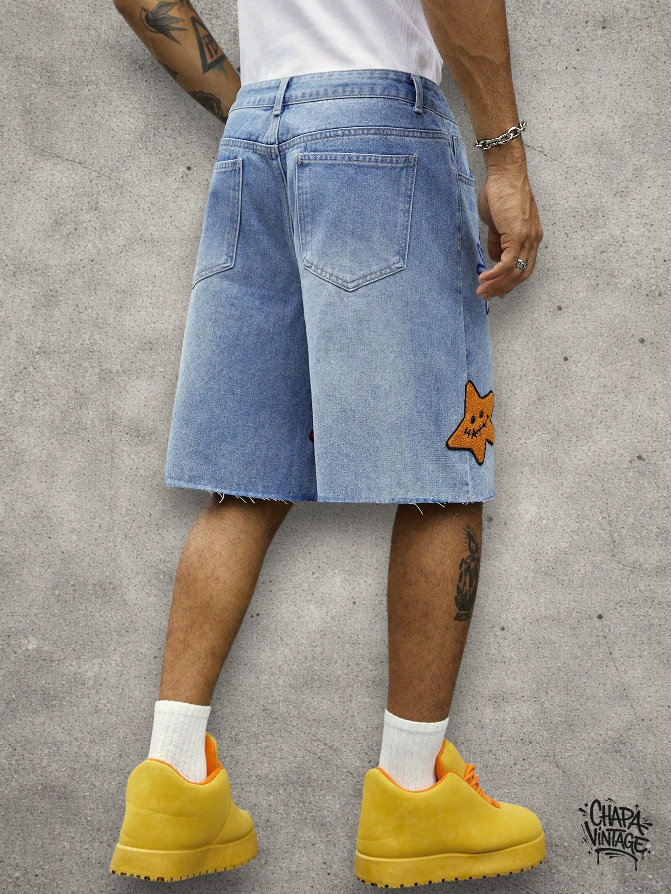 Vintage Retro jeans shorts Size US 32 / EU 48 - 2 Thumbnail