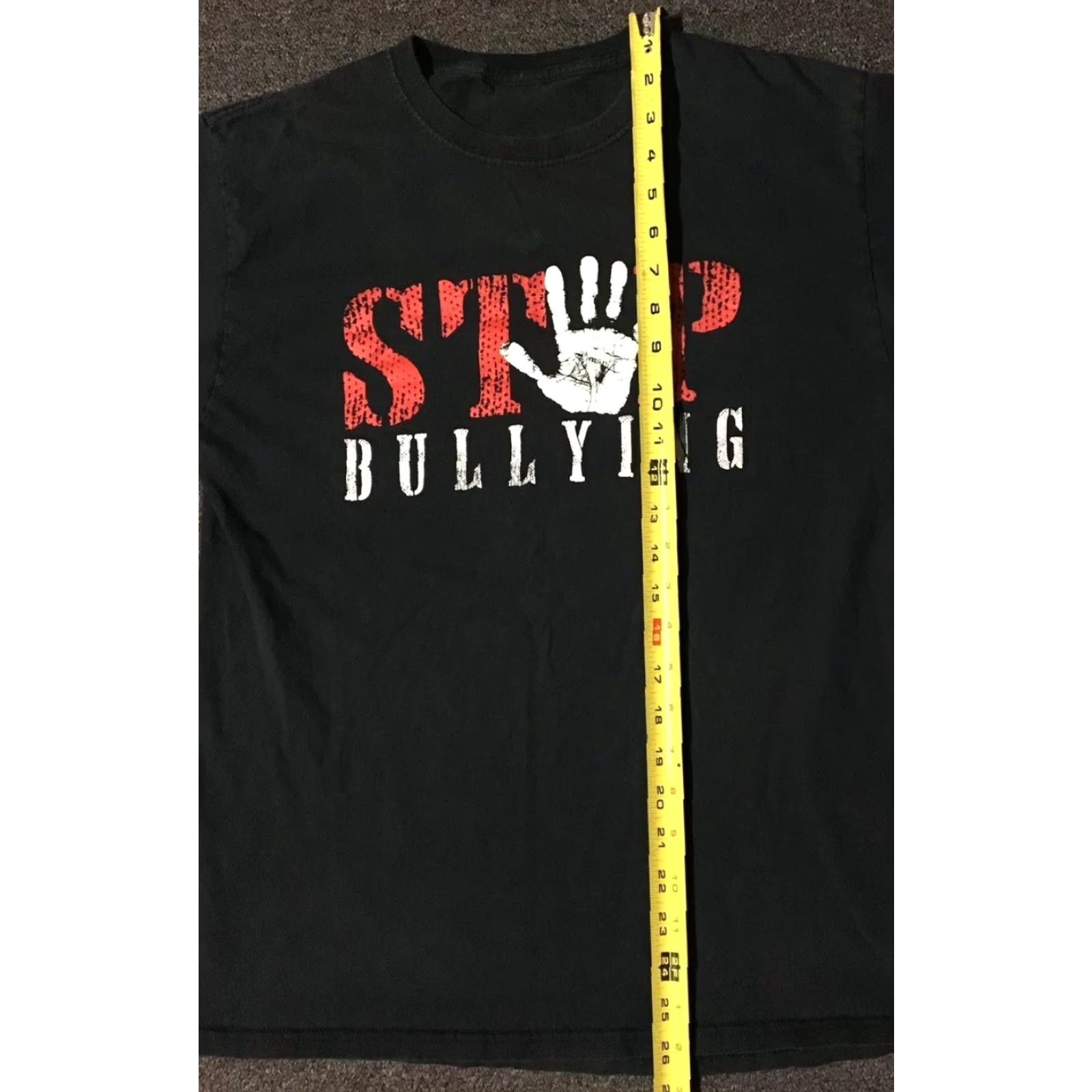 Vintage VINTAGE 90s Stop Bullying Shirt S Black Short Sleeve Men T-Shirt Friends Love Kindness USA Friends Mens Size US S / EU 44-46 / 1 - 6 Thumbnail