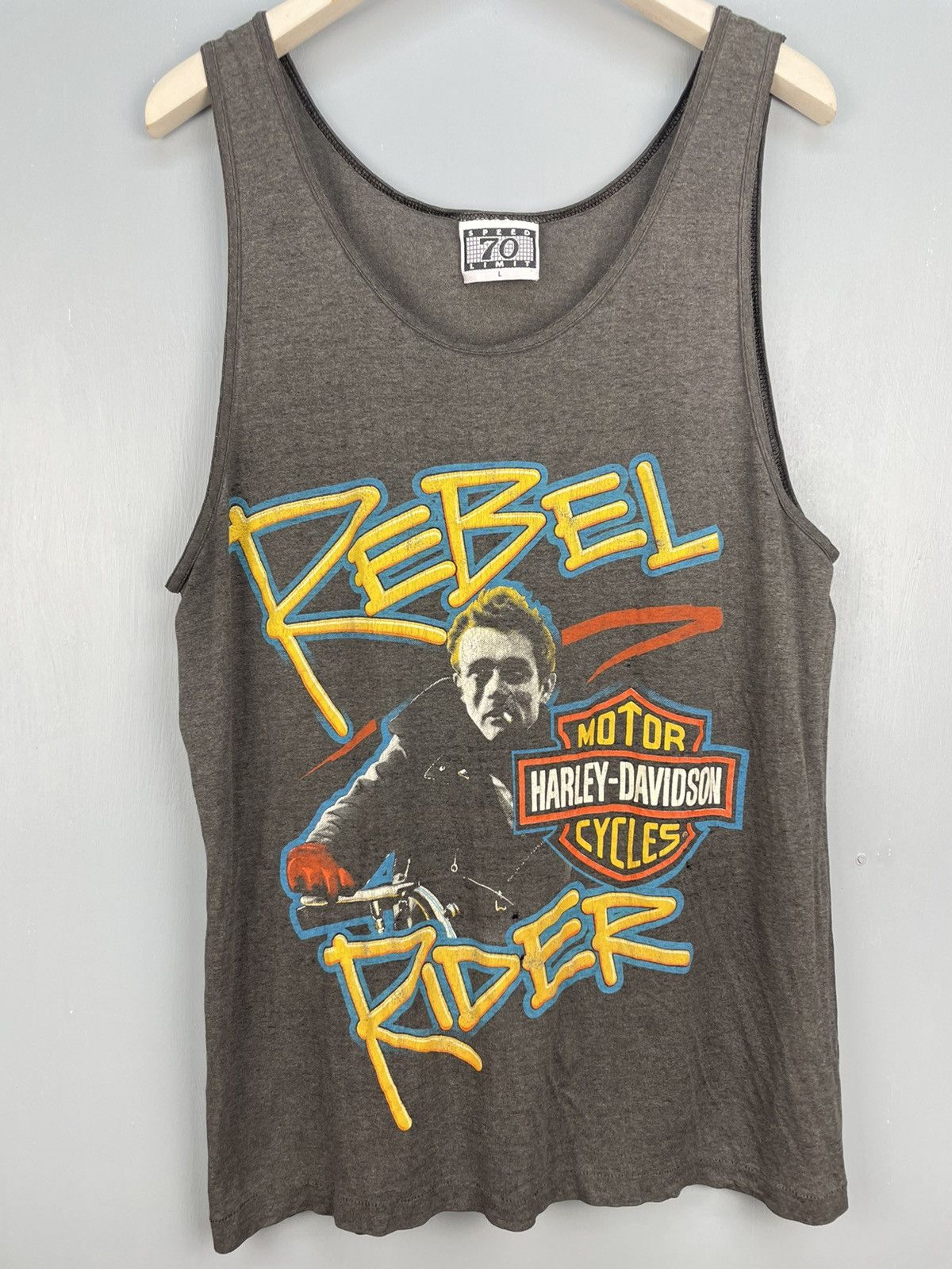 Harley Davidson × Vintage Vintage James Dean Harley Davidson tank top Size US L / EU 52-54 / 3 - 3 Thumbnail