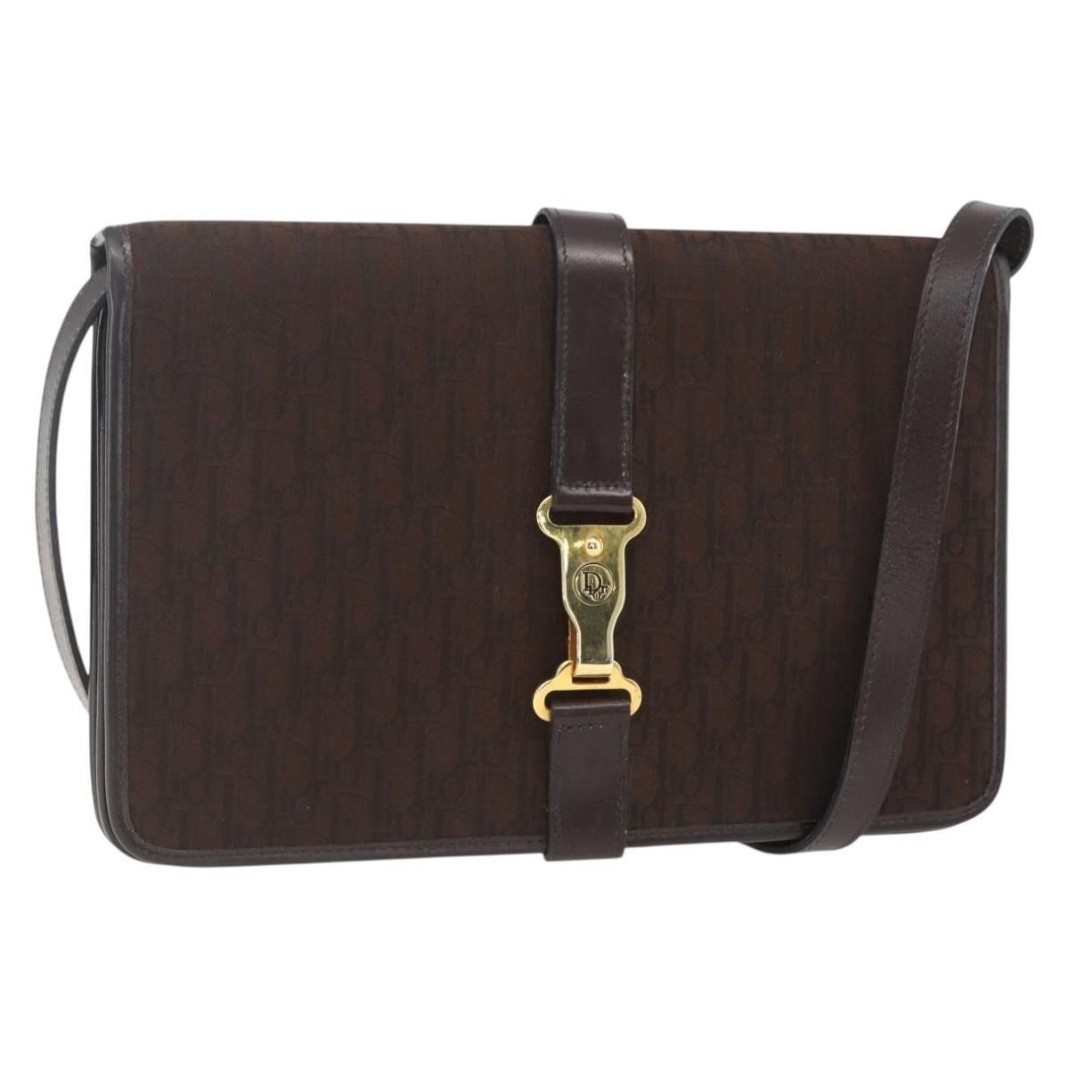 Dior Christian Dior Vintage Trotter Shoulder Bag Canvas Size ONE SIZE - 1 Thumbnail