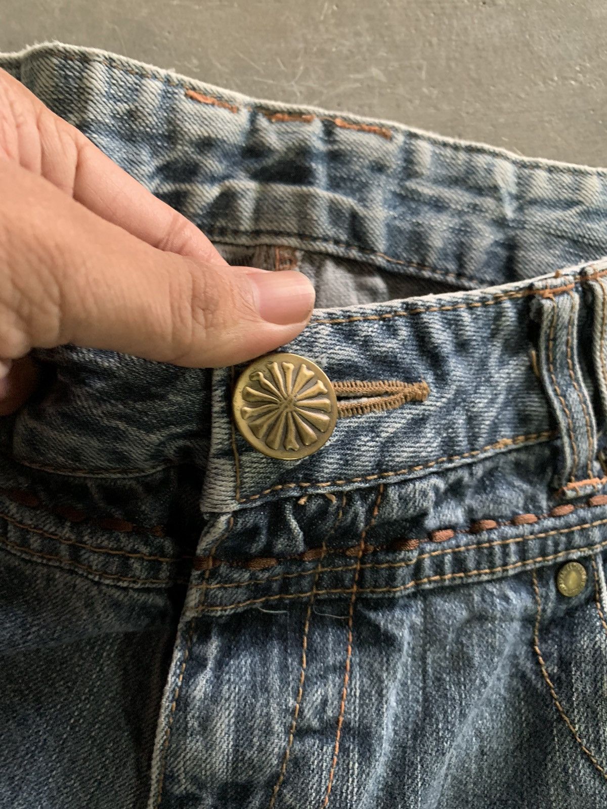 If Six Was Nine flare vintage japanese jeans western style backpocket patch Size US 32 / EU 48 - 4 Thumbnail