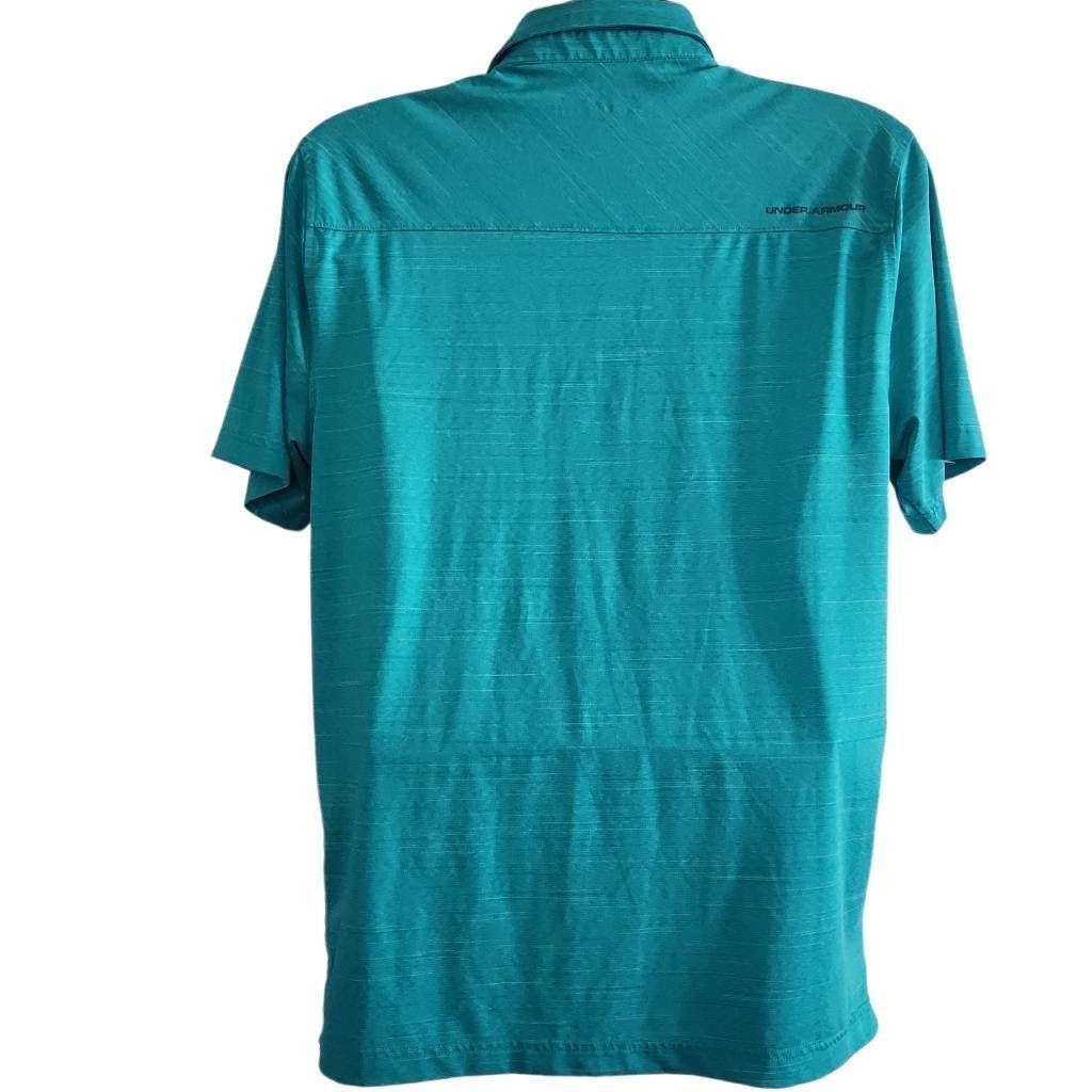 Under Armour Under Armour Men's Size Large Teal Heatgear Loose Fit Polo S Size US L / EU 52-54 / 3 - 2 Thumbnail