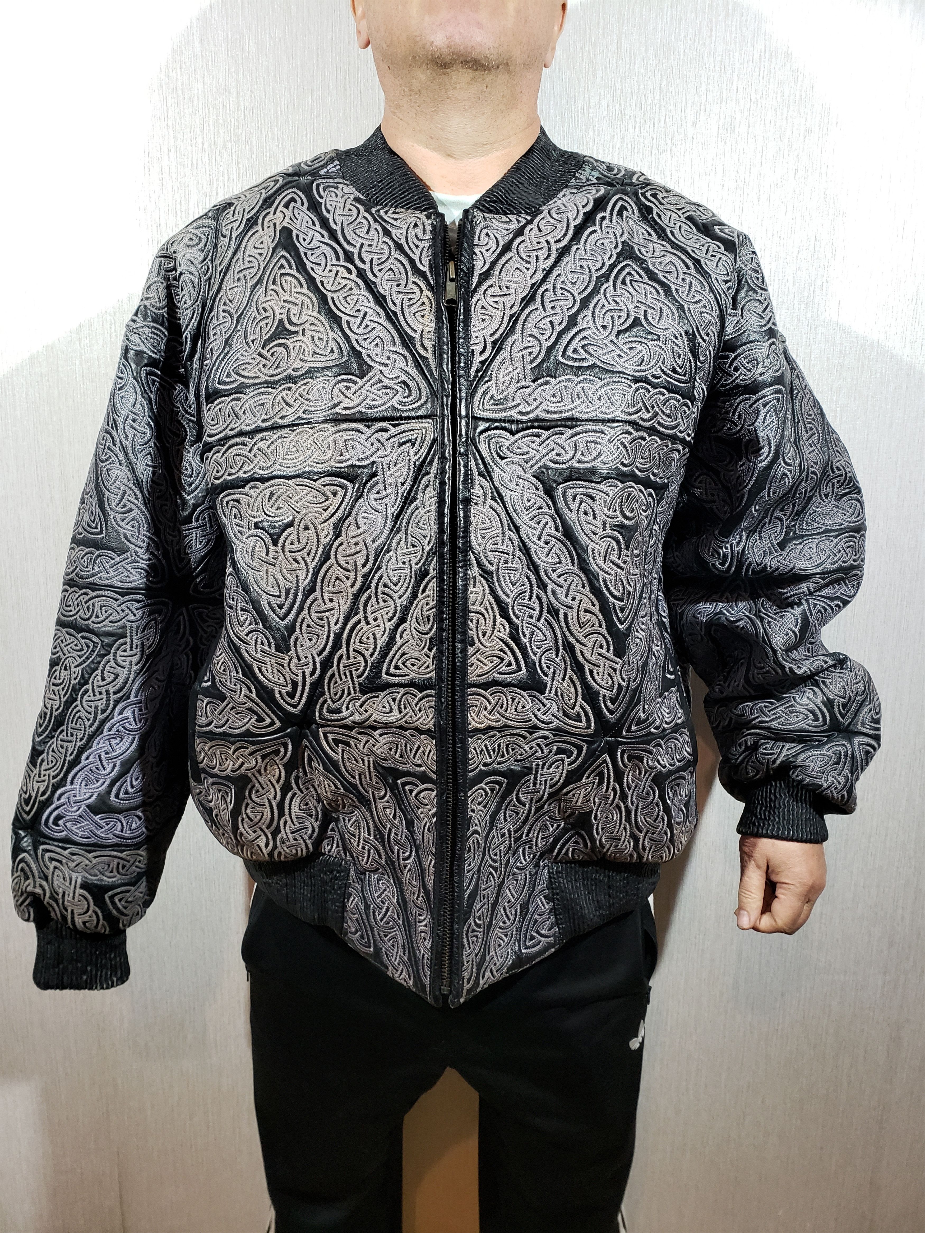 Other Refined men's black leather jacket. Size US XXL / EU 58 / 5 - 1 Thumbnail