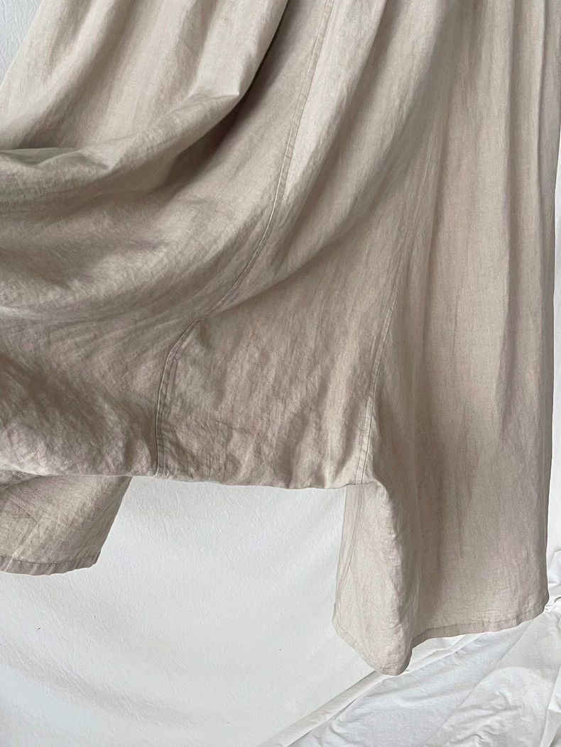 Yohji Yamamoto yohji yamamotoPure linen asymmetric wide-leg pants 2503-Nex Size 25" / US 0 / IT 36 - 5 Thumbnail