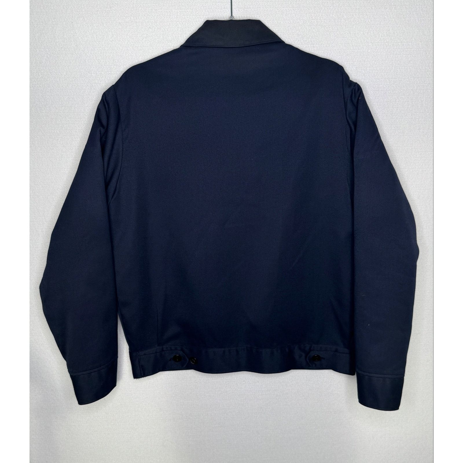 Vintage 1980s Navy Workwear Jacket Removable Orange Liner Men’s L Size US L / EU 52-54 / 3 - 14 Thumbnail