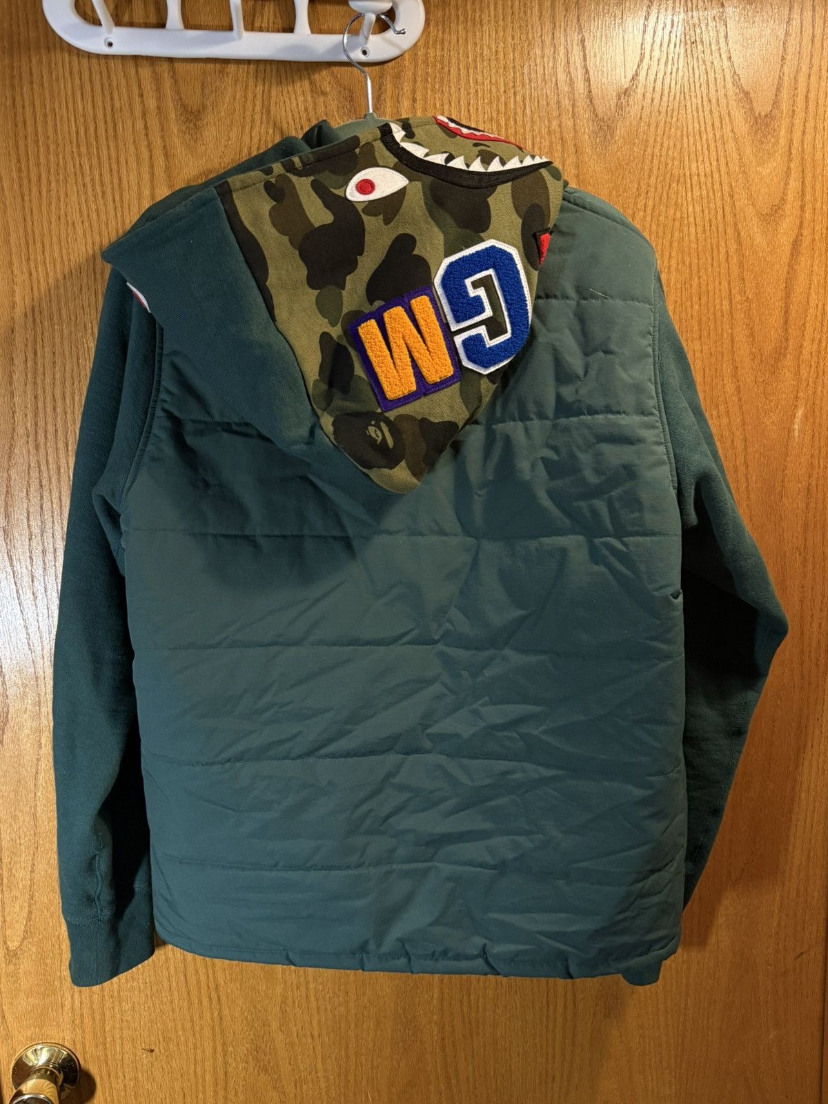 Bape Bape shark coat Jacket/ Hoodie green Size US L / EU 52-54 / 3 - 1 Thumbnail