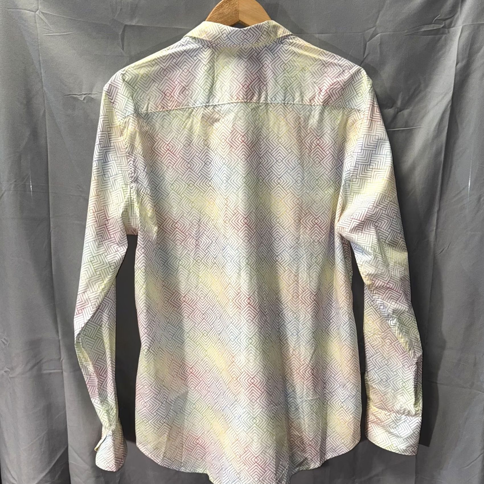 Robert Graham Robert Graham Shirt Mens XL Multicolor Geometric Pattern Button Up Long Sleeve Size US XL / EU 56 / 4 - 2 Thumbnail