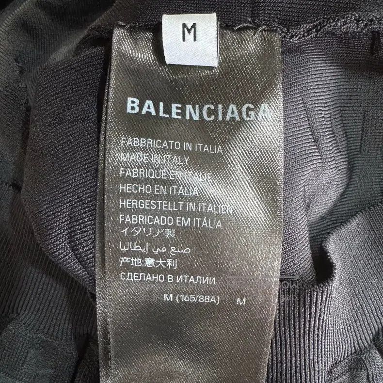 Balenciaga Balenciaga Black Letter Short Sleeve Knit Top Size M / US 6-8 / IT 42-44 - 5 Thumbnail