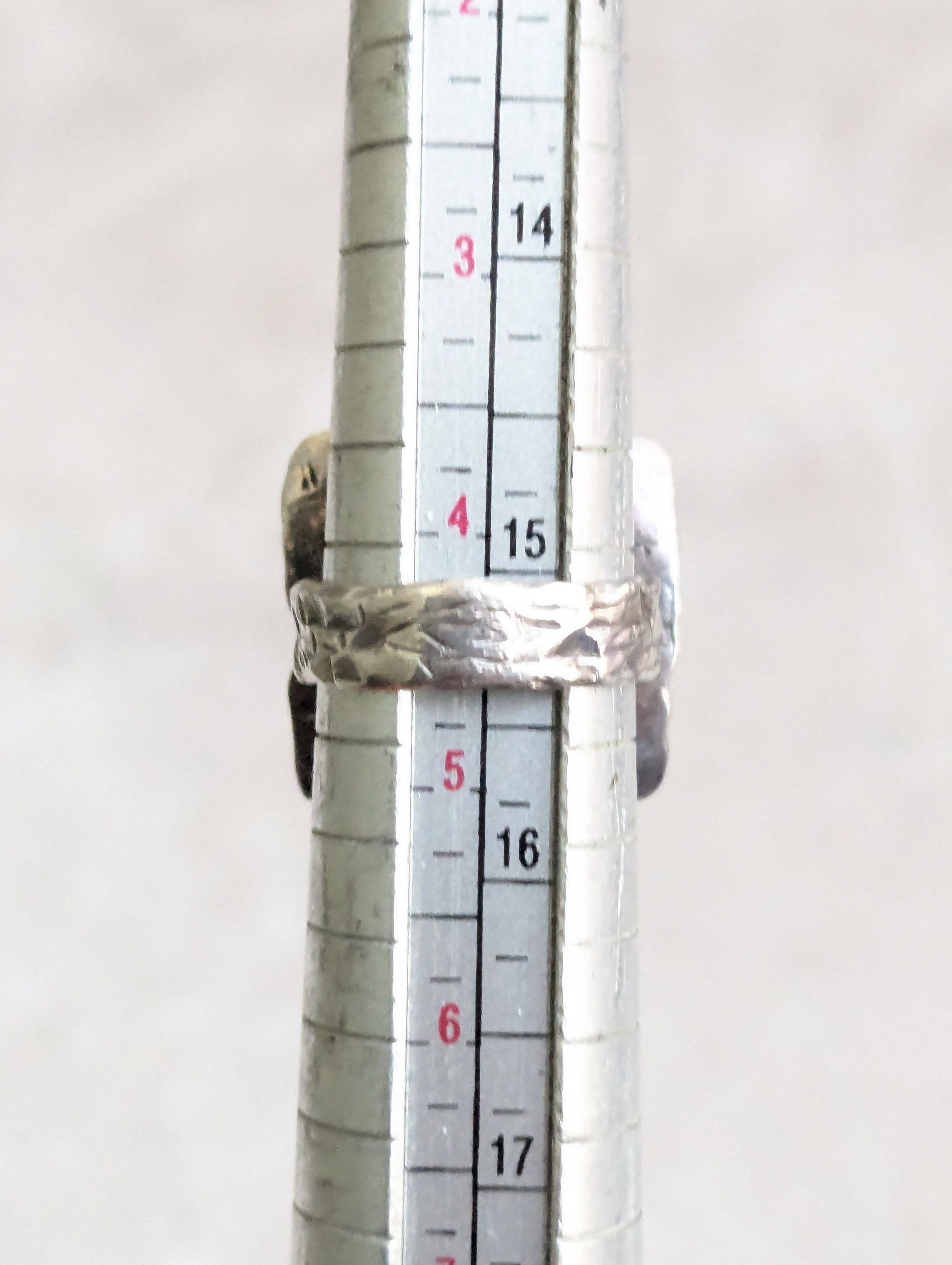 Sterling Silver Ascopa Sterling Silver Ring Black Pearl 4.5 Hammered Size ONE SIZE - 11 Thumbnail