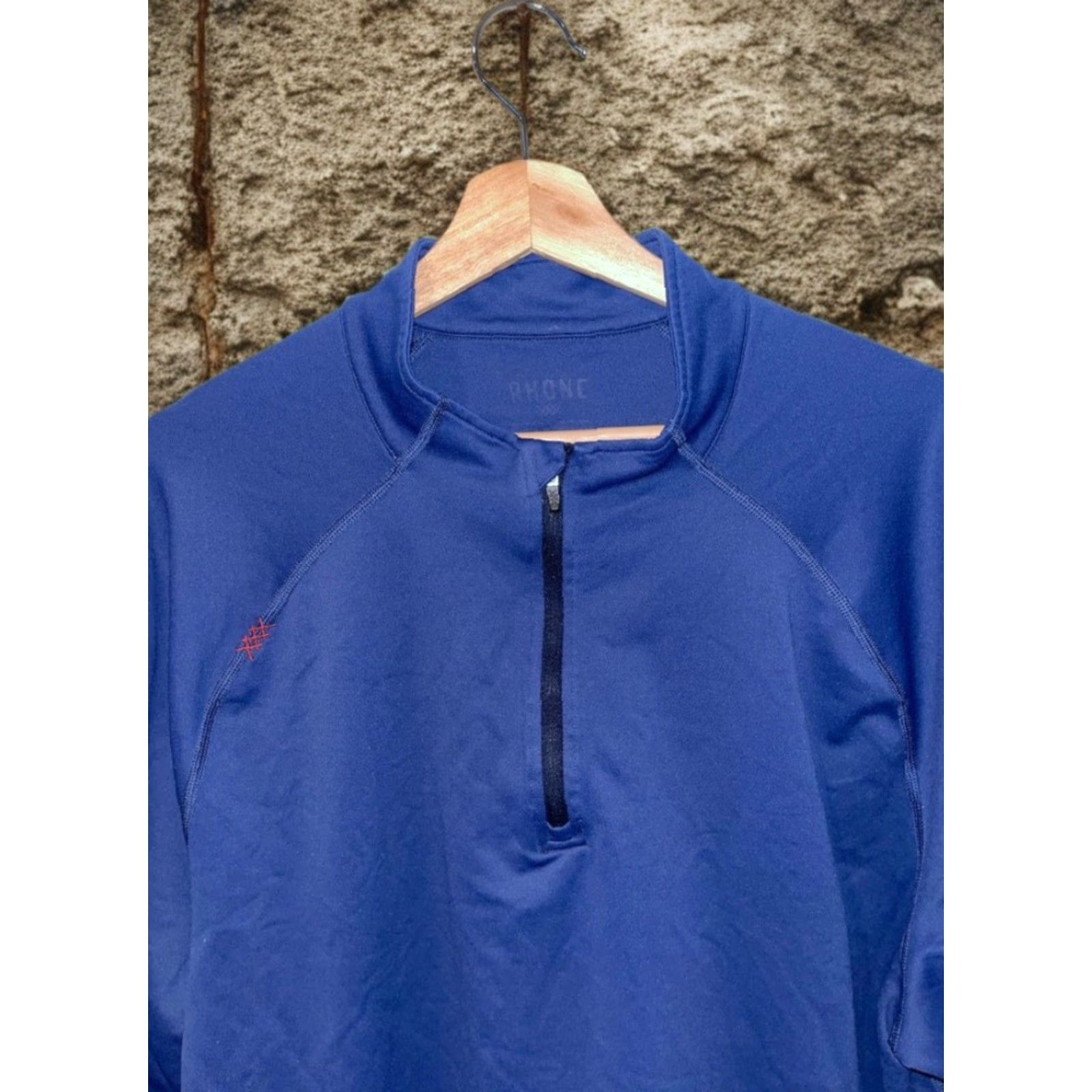 Rhone Rhone Session 1/4 Zip Performance Pullover XL Men’s Royal Blue Stretch Pique Pullover Shirt Size US XL / EU 56 / 4 - 2 Thumbnail