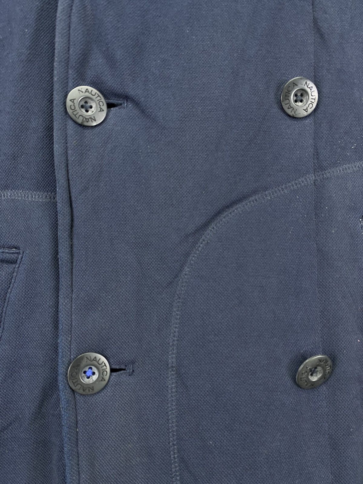 Nautica Vintage Nautica Blue Navy Double Breasted Pea Coat Jacket Size US L / EU 52-54 / 3 - 14 Thumbnail