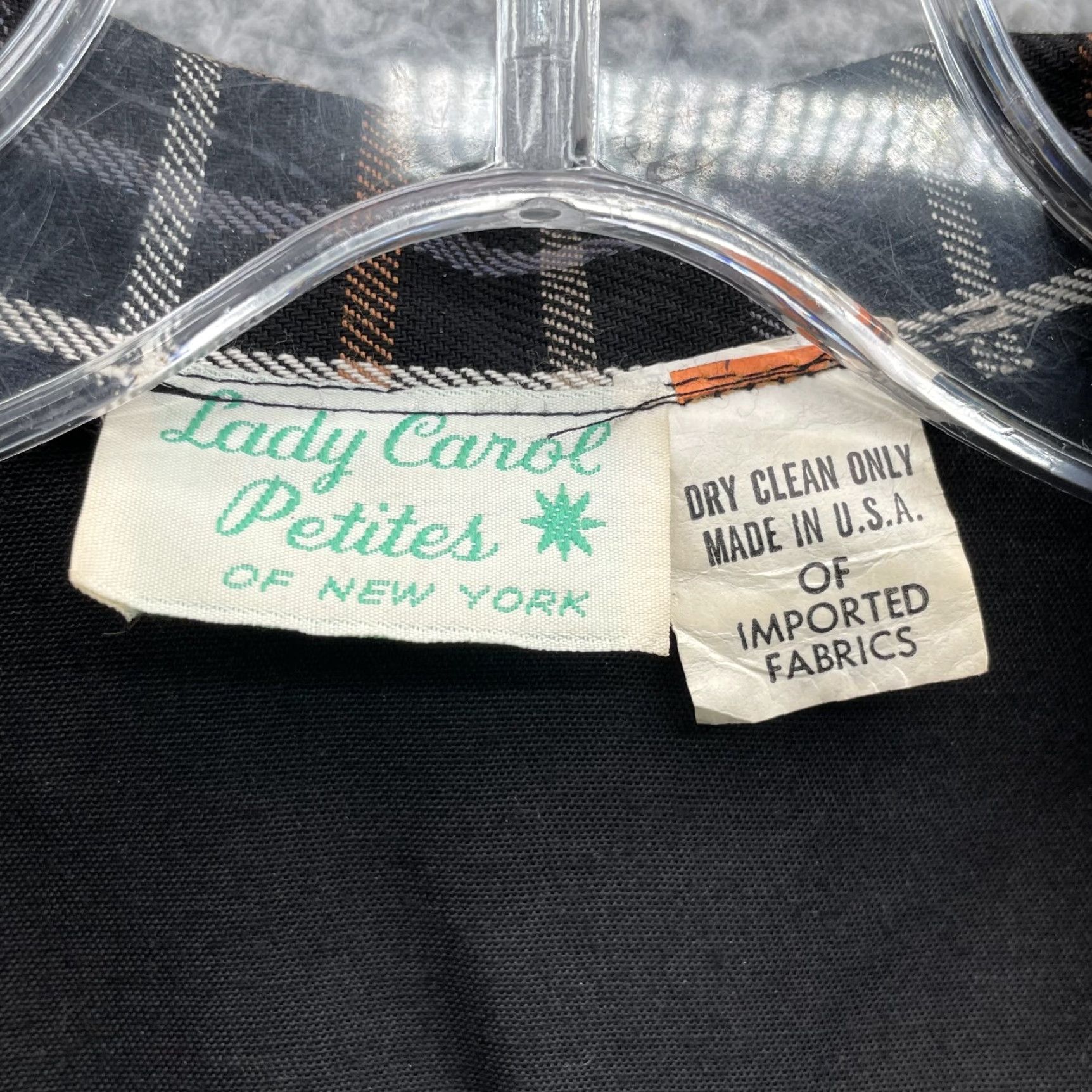 Vintage VTG Lady Carol Dress Women's Small Belted Plaid Secretary 80's Midi Black Secretary 80s Womens VTG Lady Carol Decked Belted Plaid 80s Dress Size S / US 4 / IT 40 - 5 Thumbnail