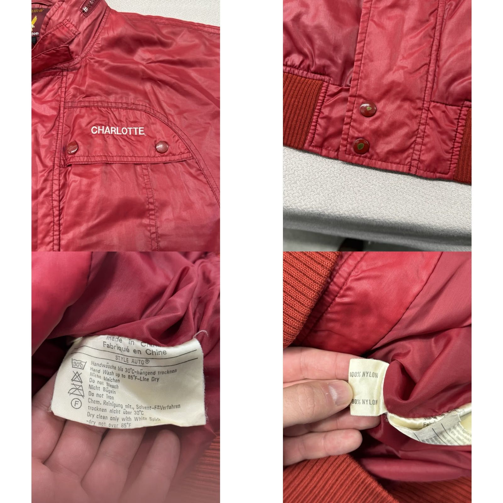 Vintage VINTAGE Winston Cigarette Racing Nylon Jacket Mens Small Red Bomber Jacket Short Nylon Outer Shell Embroidered Logo Zipper 90s Cars Mens Size US S / EU 44-46 / 1 - 8 Thumbnail
