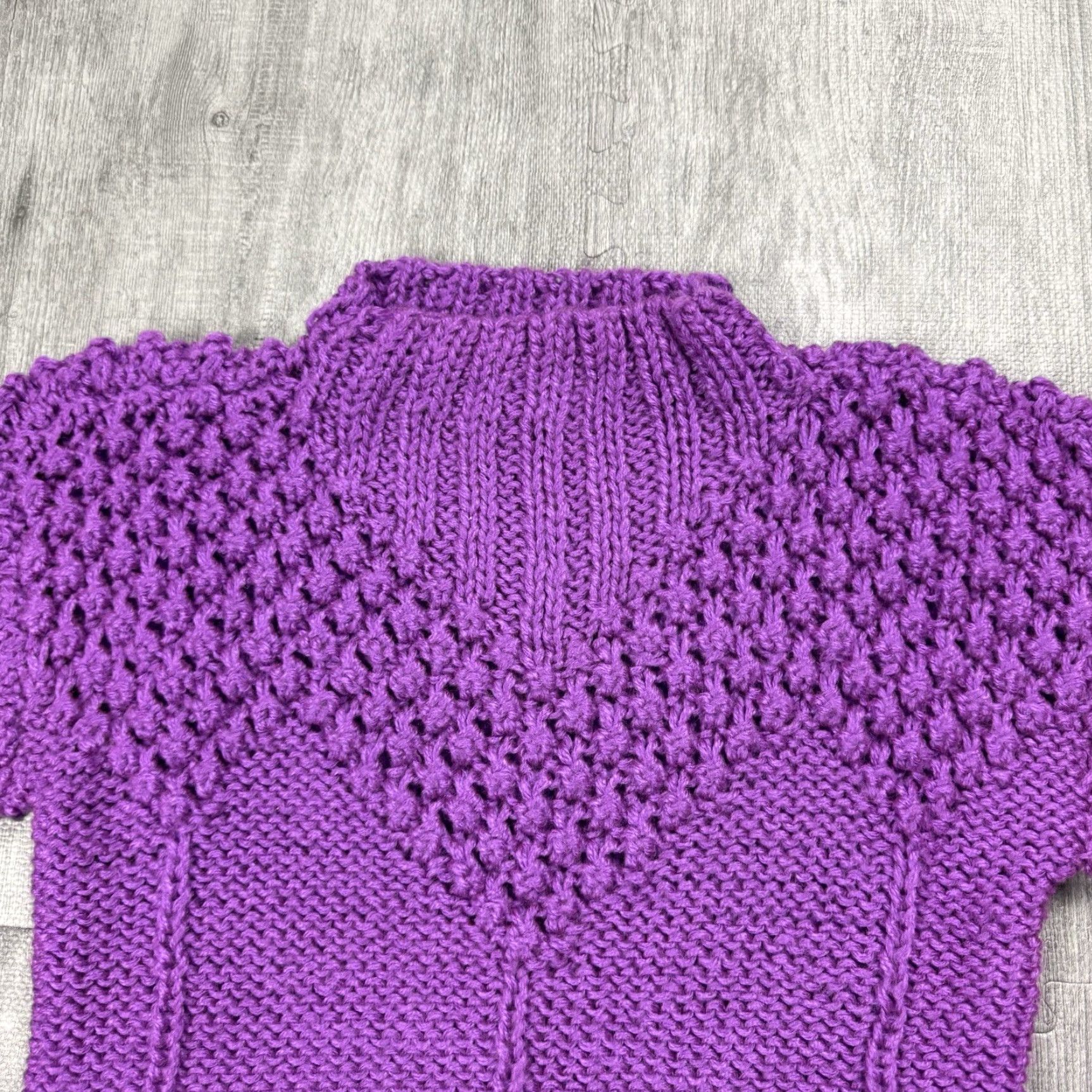 Vintage VINTAGE 1980s MAJESTIC WOMENS PURPLE CHUNKY KNIT SWEATER ACRYLIC RETRO SMALL Size S / US 4 / IT 40 - 2 Thumbnail