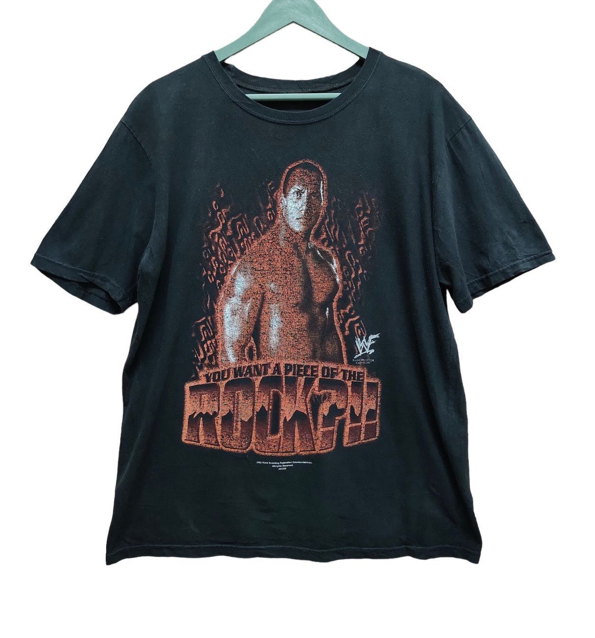 WWF Vintage 2002 The Rock WWF T-Shirt Size US L / EU 52-54 / 3 - 1 Thumbnail