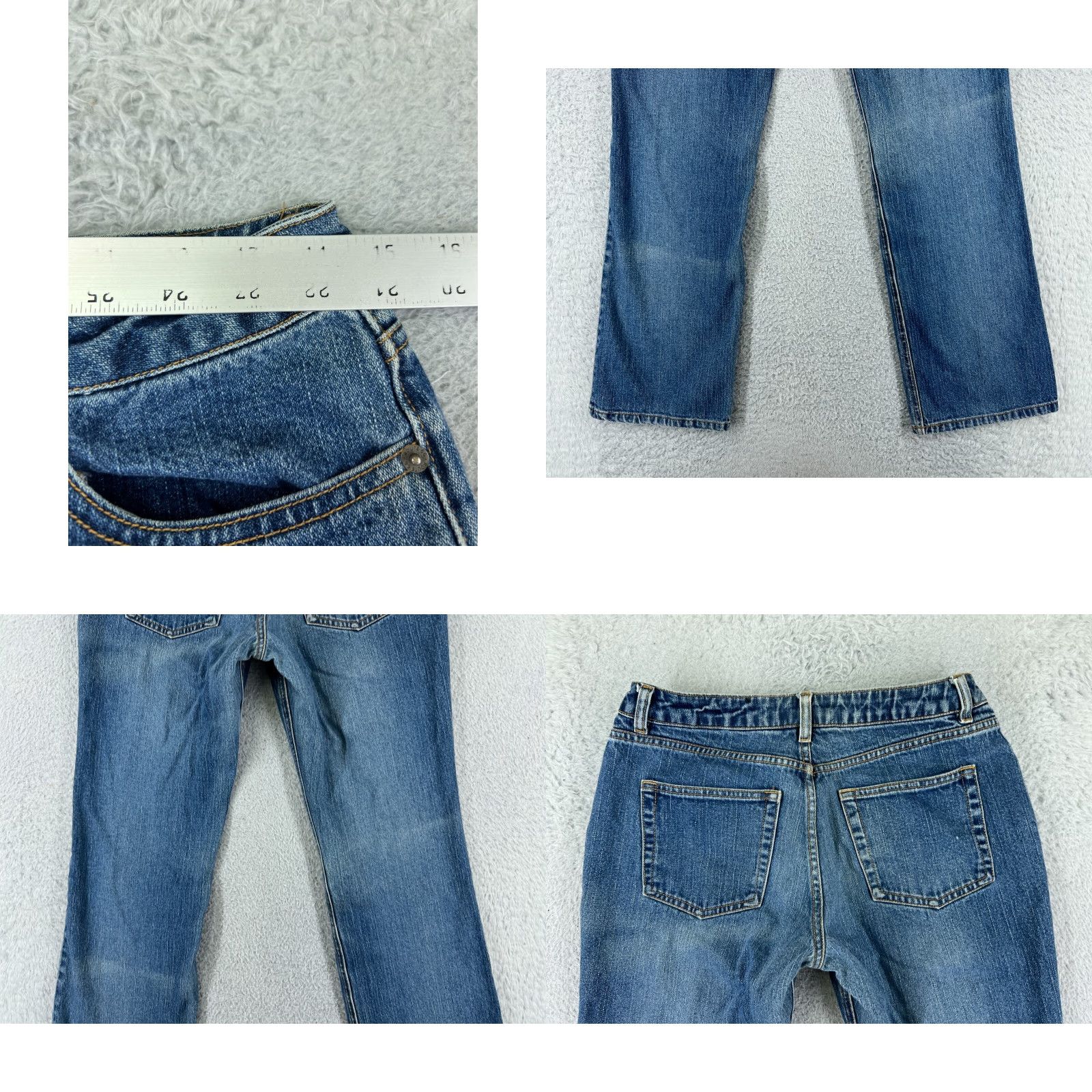 Route 66 Route 66 Womens 8 Blue Denim Jeans Bootcut Low Rise 100% Cotton Size 30" / US 8 / IT 44 - 9 Thumbnail