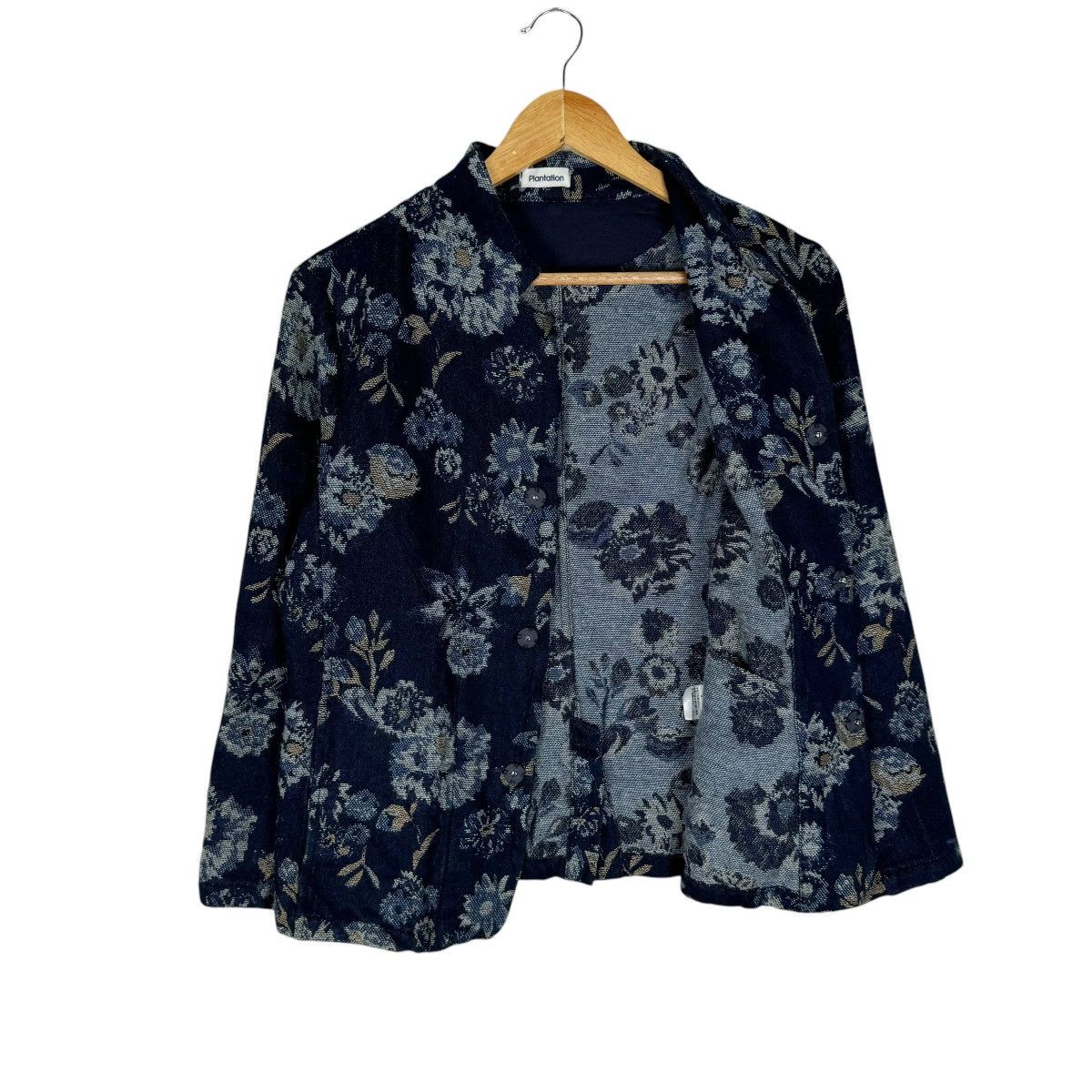 Issey Miyake 🌟90s PLANTATION ISSEY MIYAKE FLOWER JACKET Size M / US 6-8 / IT 42-44 - 10 Thumbnail