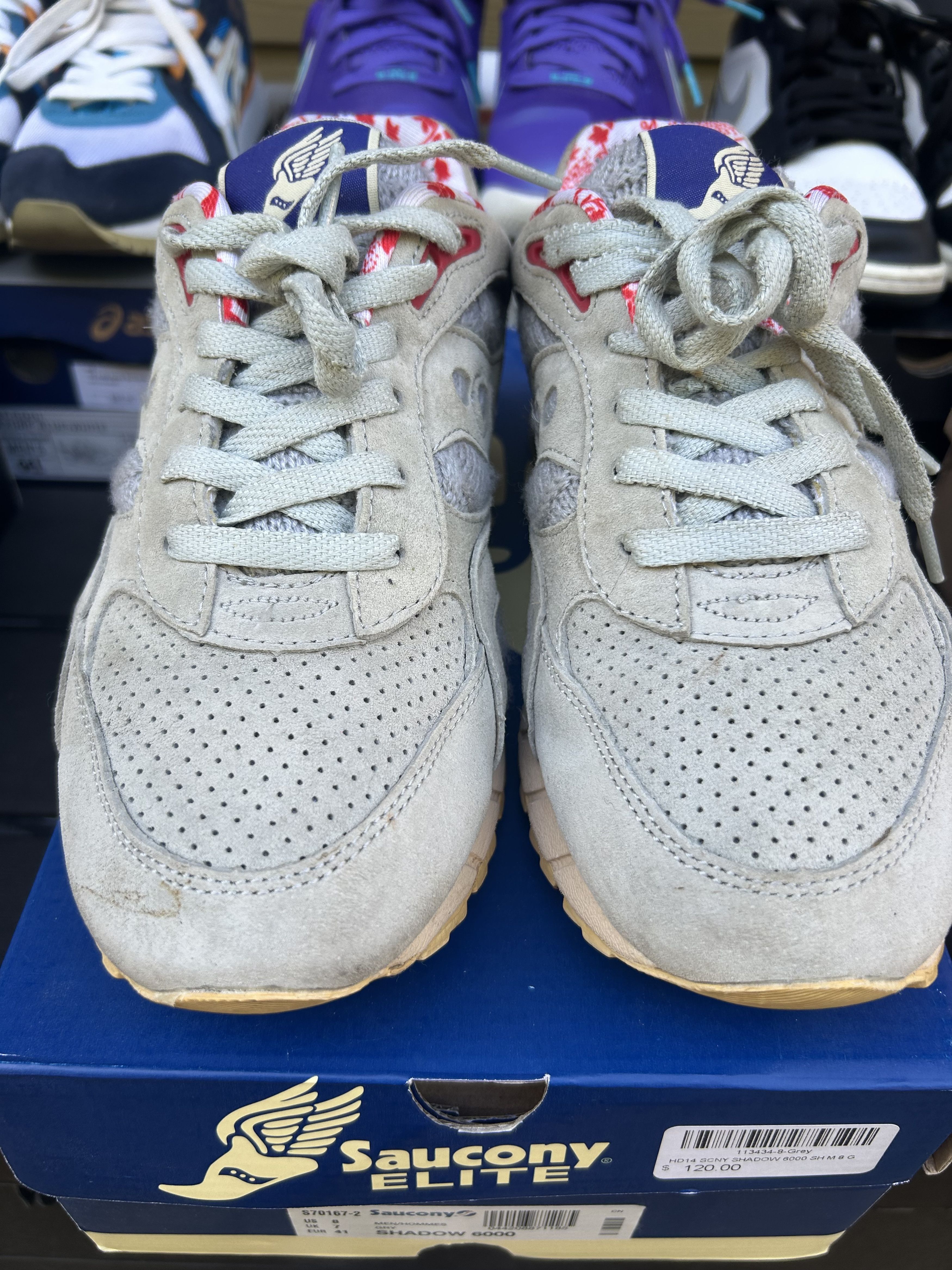 Bodega × Saucony 2014 Bodega x Saucony Elite Shadow 6000 grey sweater Size US 8 / EU 41 - 1 Thumbnail