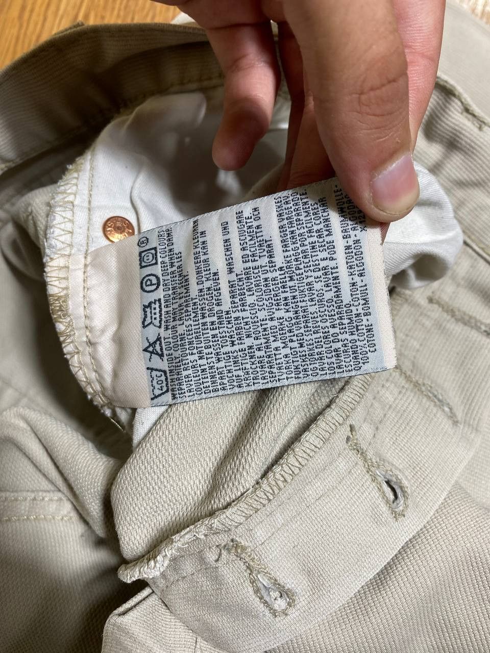 Levi's VINTAGE LEVIS 501 DISTRESS White WASH JEANS Size US 32 / EU 48 - 3 Thumbnail
