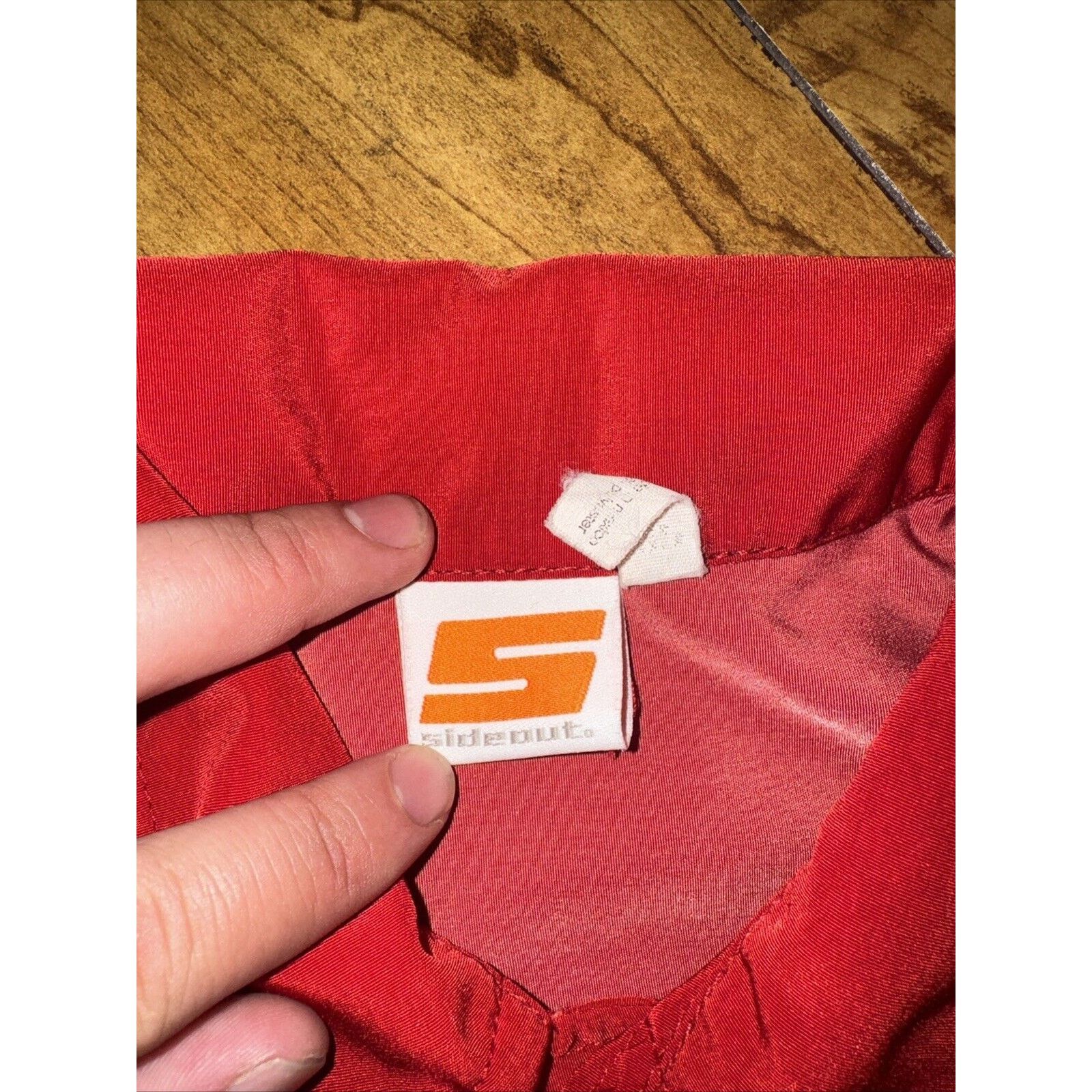 Sideout Youth Sideout Button Up Flame Shirt Red 20x27 Medium Y2K Size US M / EU 48-50 / 2 - 4 Thumbnail