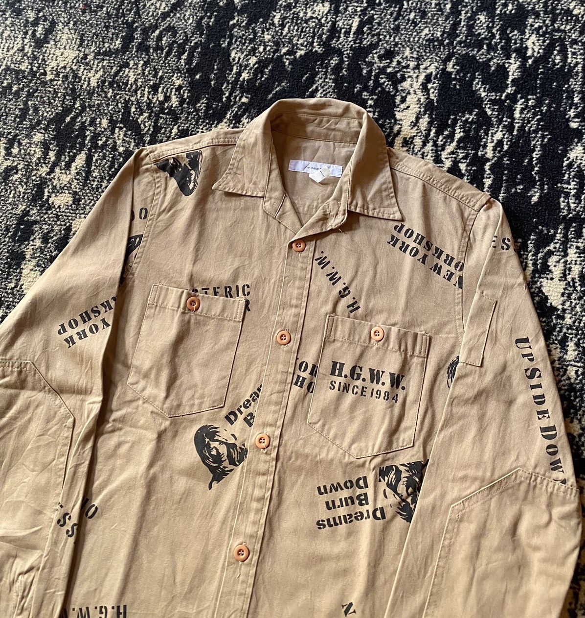 Hysteric Glamour × Japanese Brand Hysteric glamour " mr weather " work shirt Size US L / EU 52-54 / 3 - 3 Thumbnail
