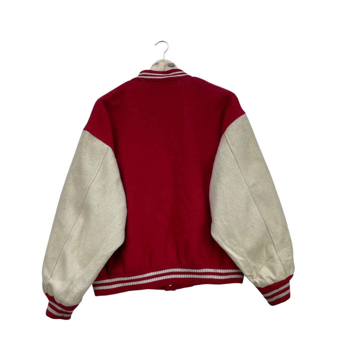 WWE × WWF Japanese Brand Varsity Jacket Size US M / EU 48-50 / 2 - 2 Thumbnail