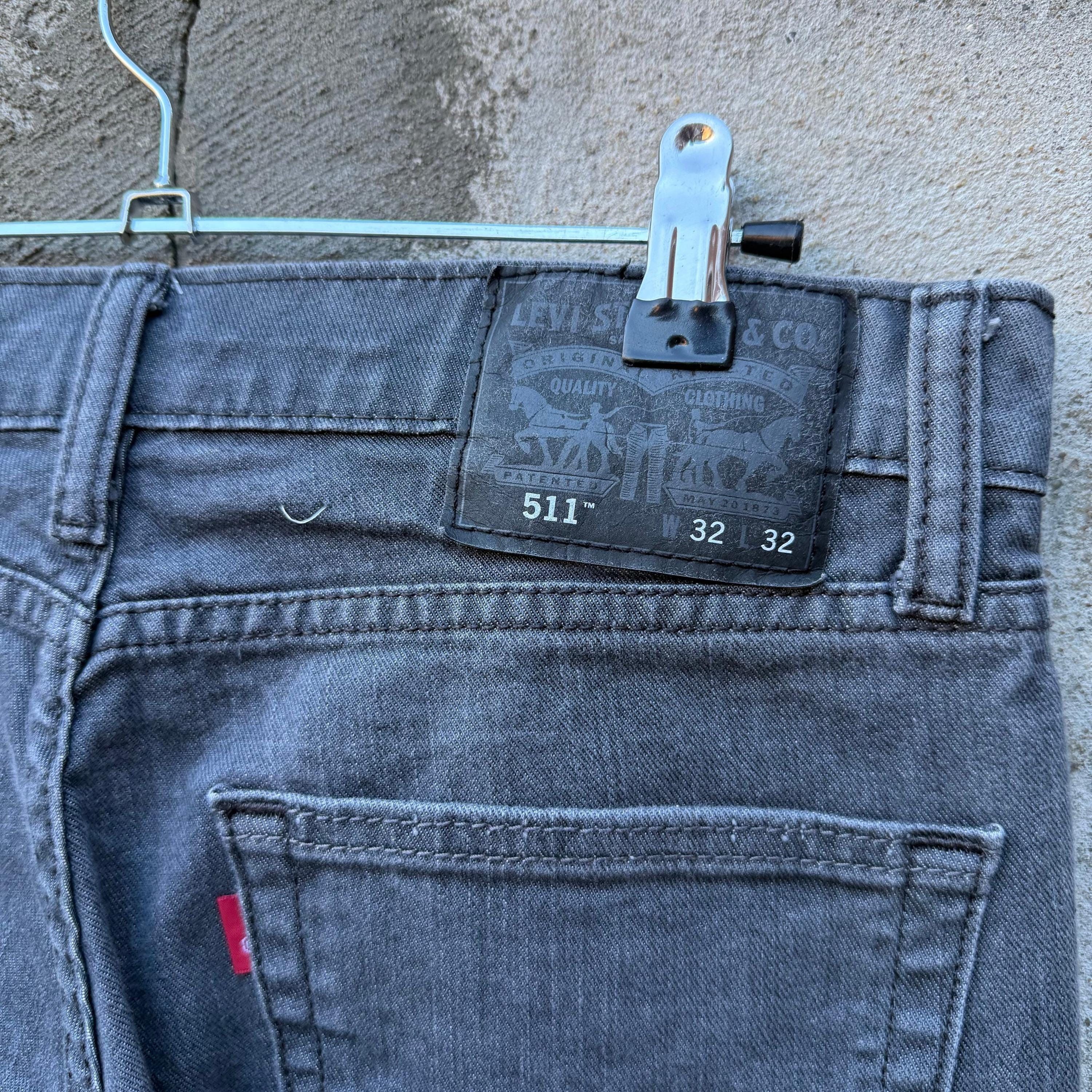 Levi's × Vintage Faded Black Levi's 511 Denim Jeans Size US 31 - 7 Thumbnail