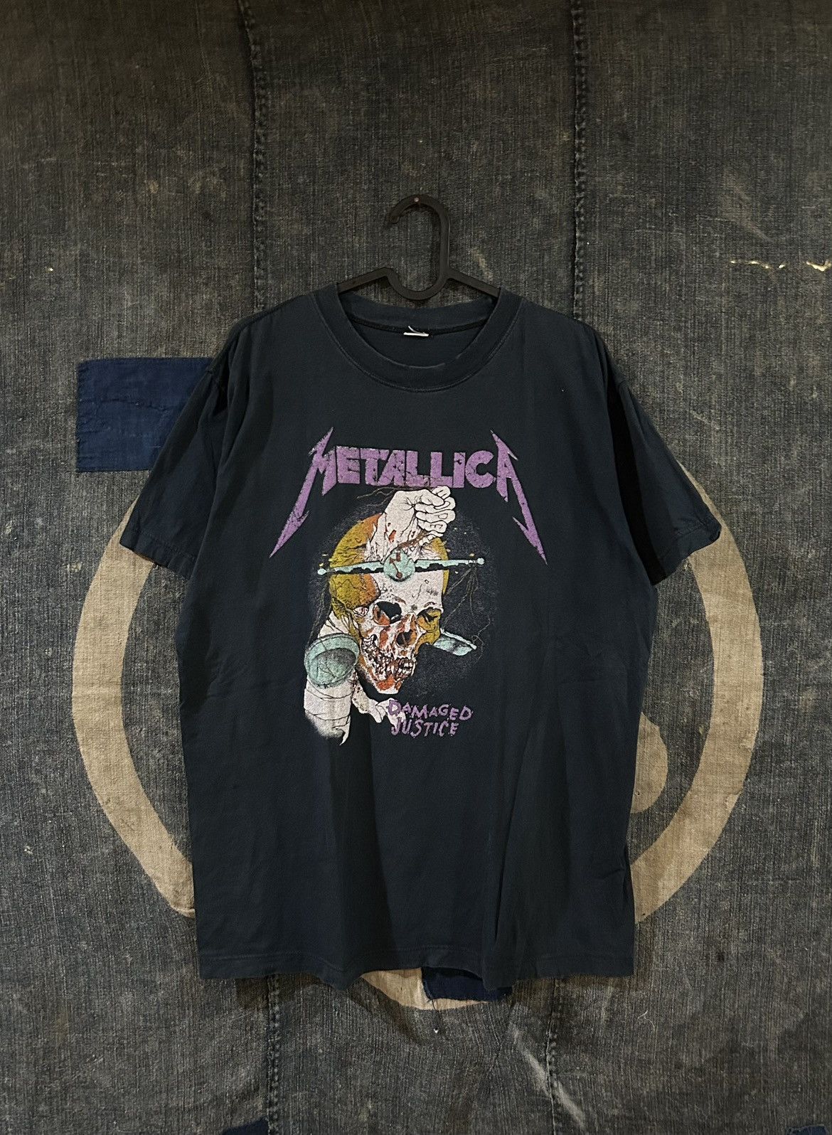 Band Tees × Vintage Vintage 90s Crazy Metallica 'Fixxxer' Bootleg
