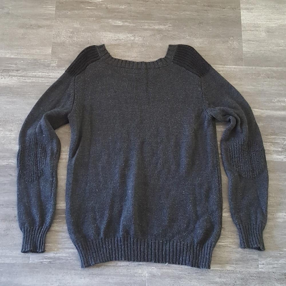Designer Dark Grey Grandpa Melville Sweater Long Sleeve Size ONE SIZE - 2 Thumbnail