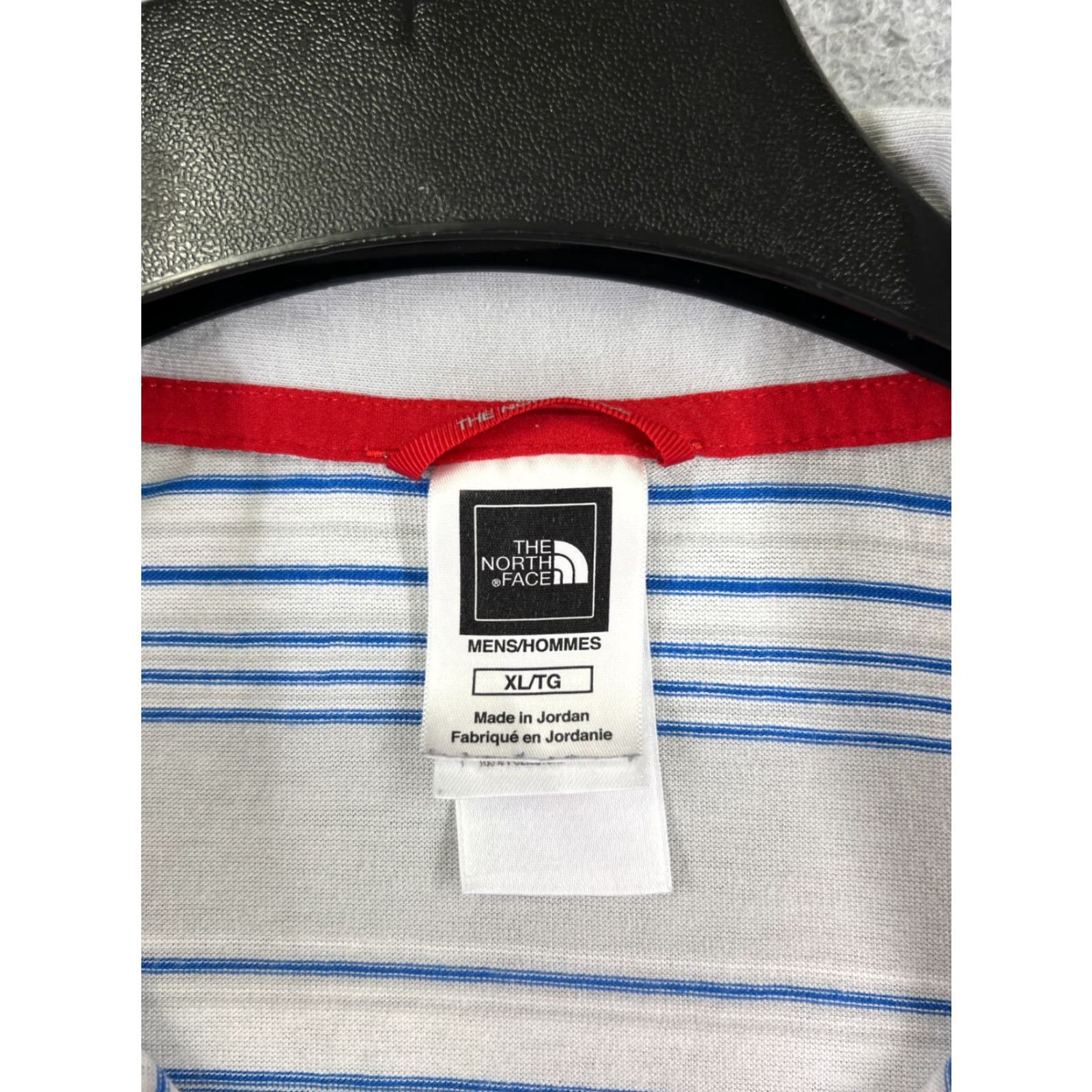 The North Face The North Face Polo Shirt Men XL Gray Stripe 100% Cotton Short Sleeve Golf Casual Size US XL / EU 56 / 4 - 6 Thumbnail