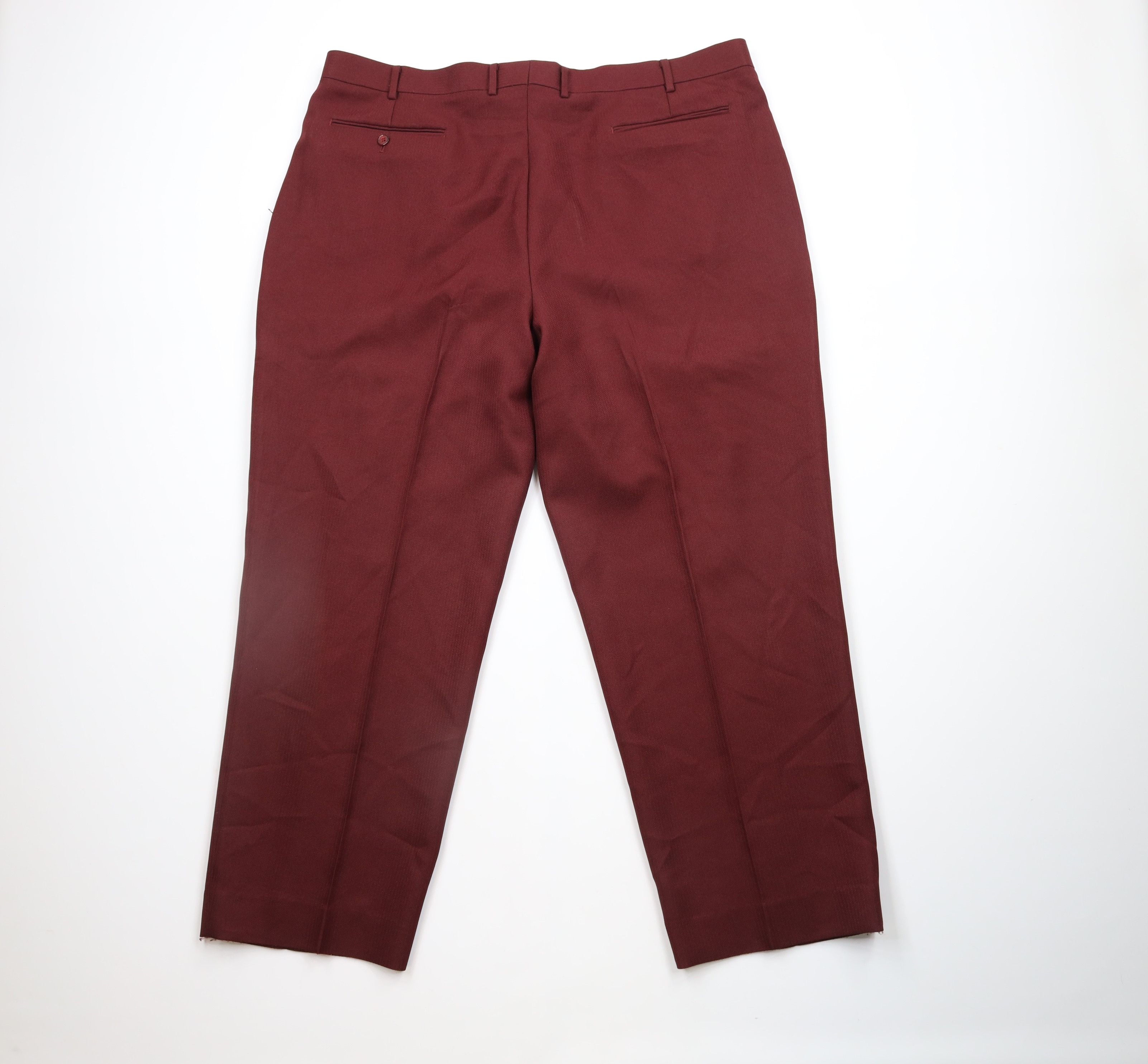Vintage Vintage 90s Streetwear Pleated Wide Leg Chino Pants Red Size US 44 / EU 60 - 8 Thumbnail