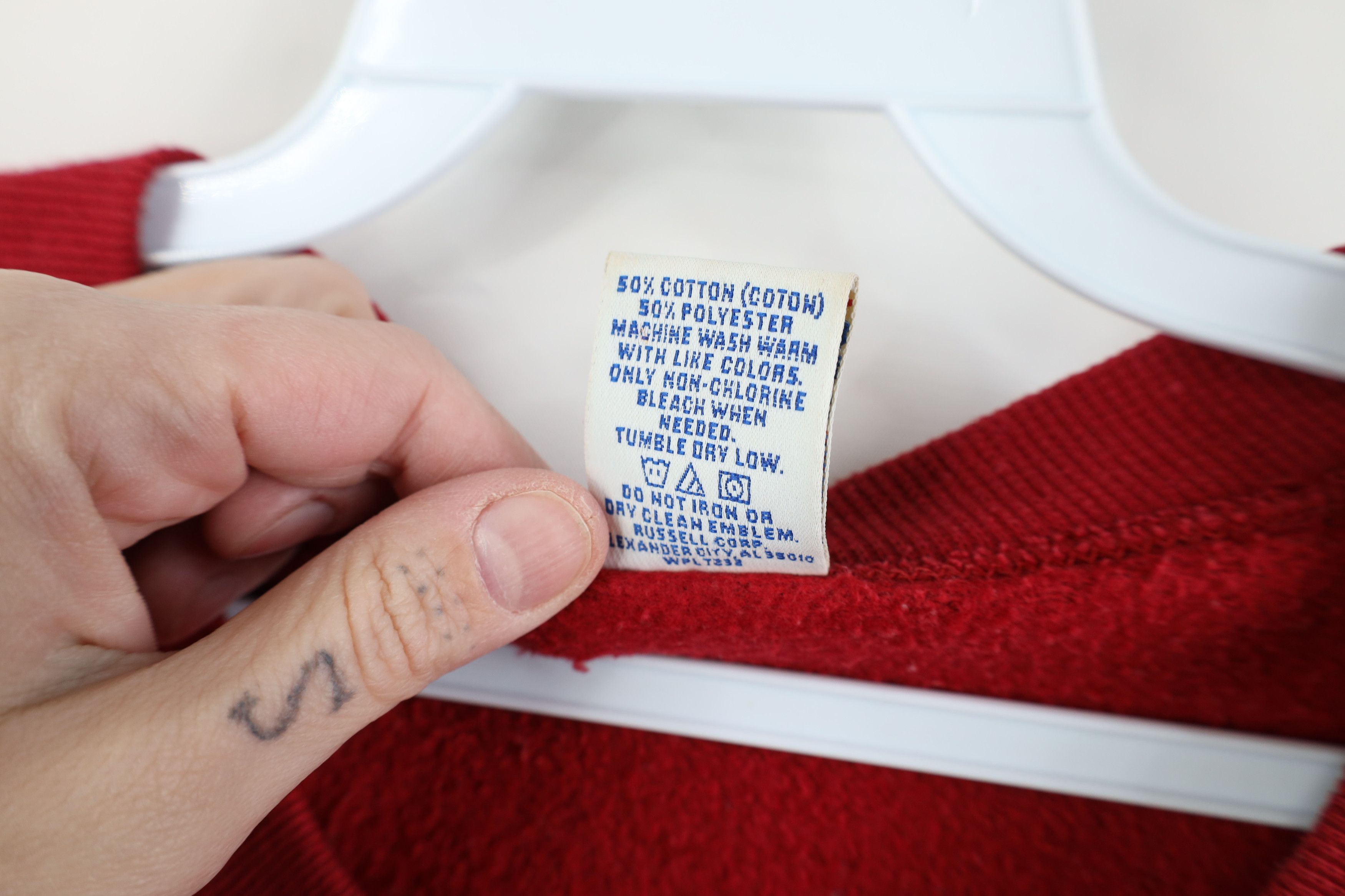 Russell Athletic Vintage 90s Russell Athletic Crewneck Sweatshirt USA Red Size US L / EU 52-54 / 3 - 6 Thumbnail