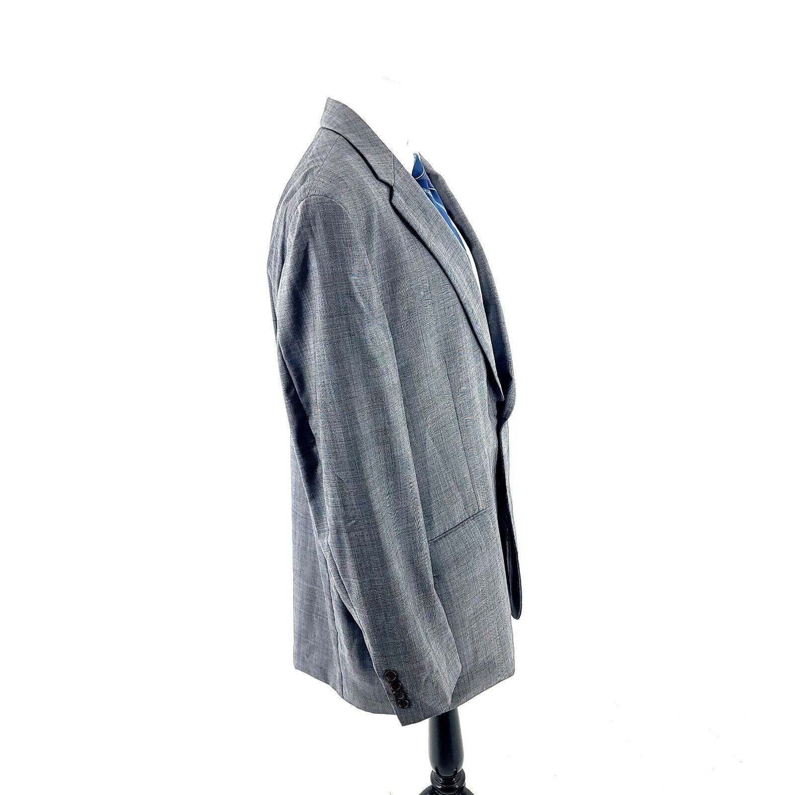 Lauren Ralph Lauren Lauren Ralph Lauren Wool 2 Button Blazer 48L Gray Glen Plaid Size 48L - 7 Thumbnail