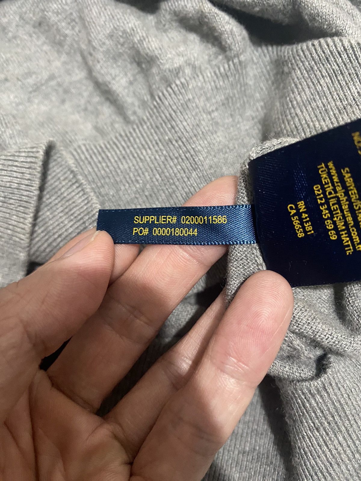 Polo Ralph Lauren × Ralph Lauren Ralph Lauren vintage gray knitwear sweater Size US M / EU 48-50 / 2 - 6 Thumbnail