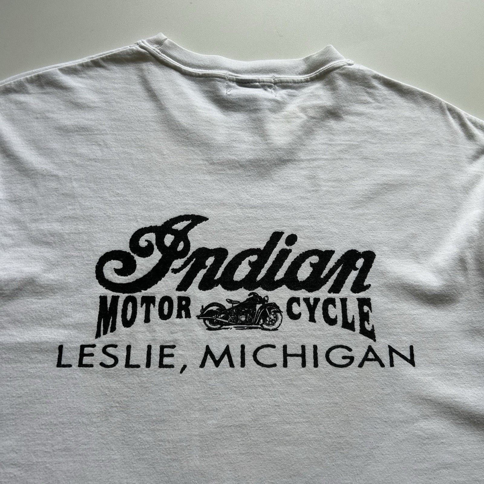Harley Davidson Vintage Indian Motorcycle T Shirt Large 90s Biker Logo Rare Size US L / EU 52-54 / 3 - 4 Thumbnail