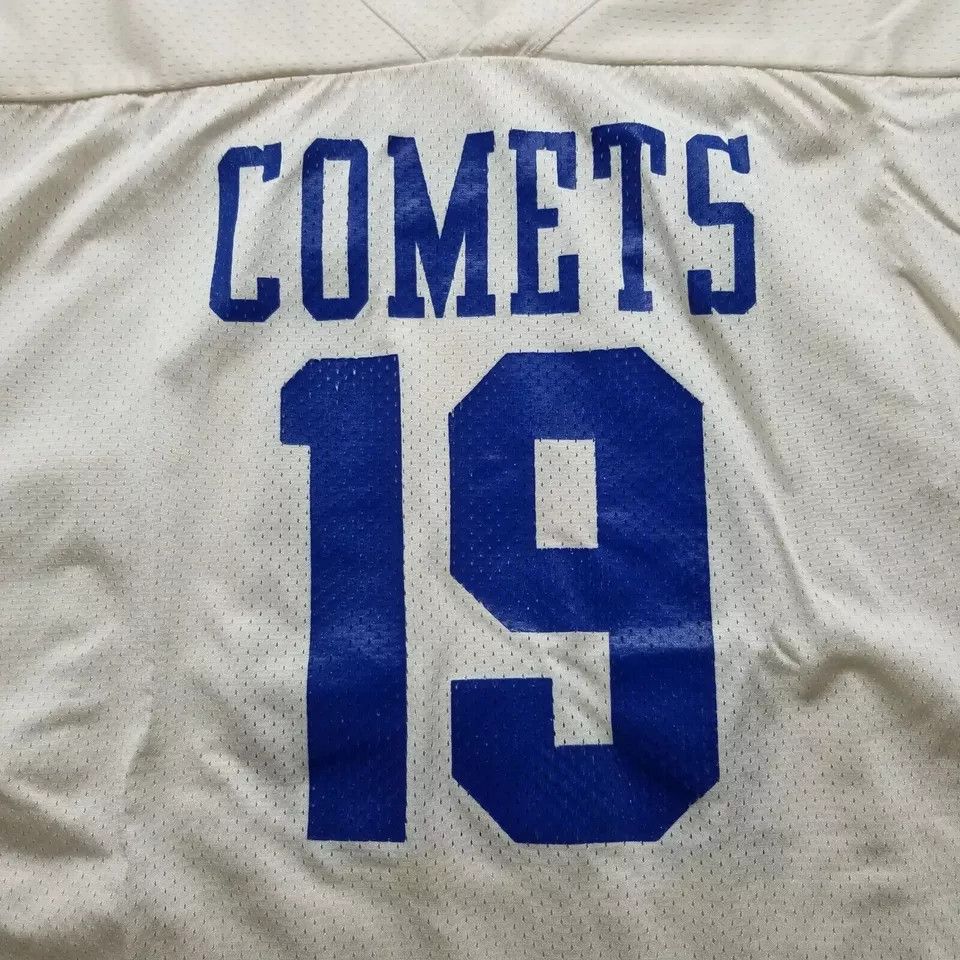 Delong Delong Jersey Mens XL White V Neck Short Sleeve Comets 19 Size US XL / EU 56 / 4 - 6 Thumbnail