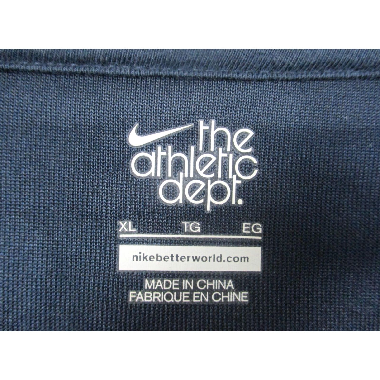 Nike Nike Jacket Mens XL Navy White Athletic Dept Track Full Zip Swoosh 532919-479 Size US XL / EU 56 / 4 - 6 Thumbnail