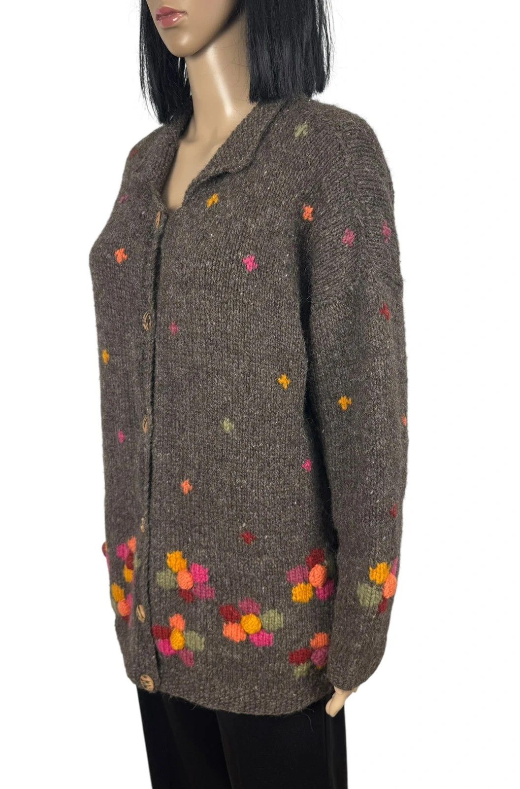 Other Pachamama Handknit Wool Cardigan Embroidered size L Size L / US 10 / IT 46 - 6 Thumbnail
