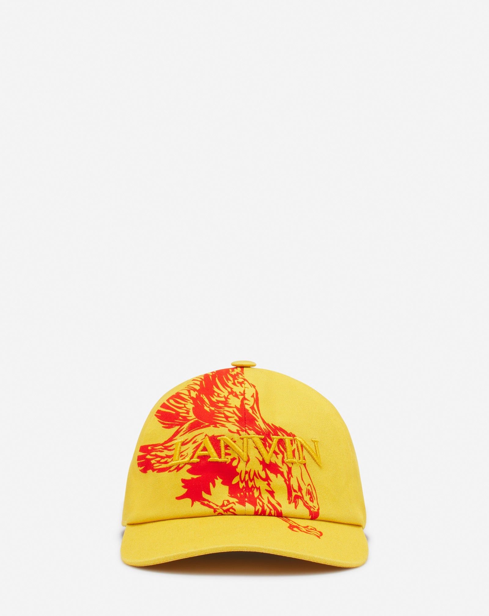 Lanvin o1mle0825 Size: 58cm Eagle Cotton Cap / Hat in Yellow Size ONE SIZE - 1 Thumbnail