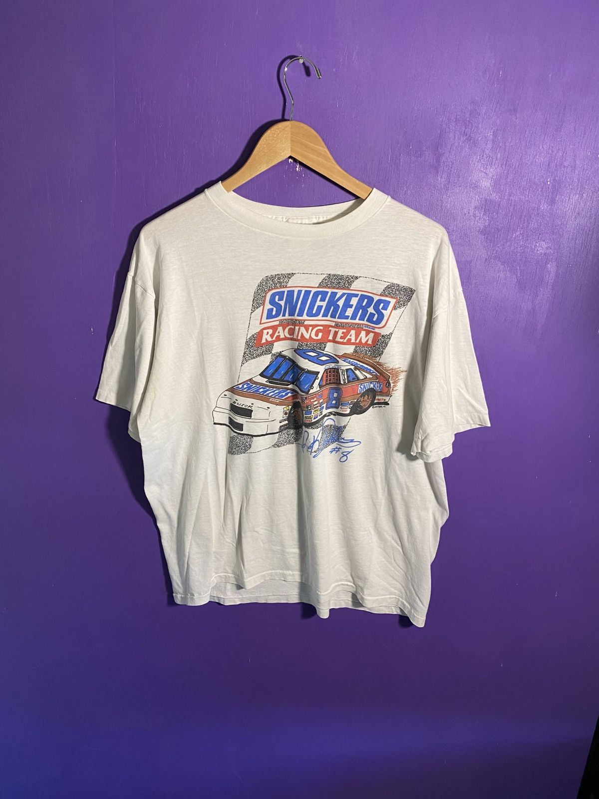 NASCAR Vintage 90s NASCAR snickers racing team t-shirt Size US L / EU 52-54 / 3 - 1 Thumbnail