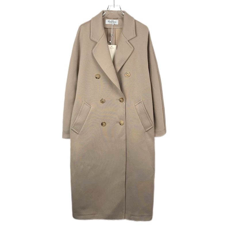 Max Mara Max Mara Madame Collection Light Brown Lapel Double Breast Size L / US 10 / IT 46 - 1 Thumbnail