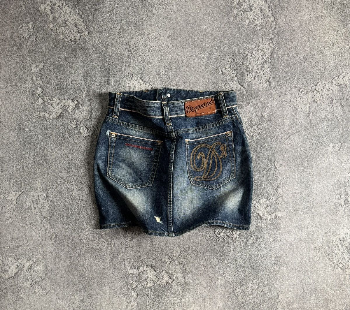 Dsquared2 Dsquared2 42size retro mini denim skirt avantgarde LGB Y2K Size 28" / US 6 / IT 42 - 1 Thumbnail