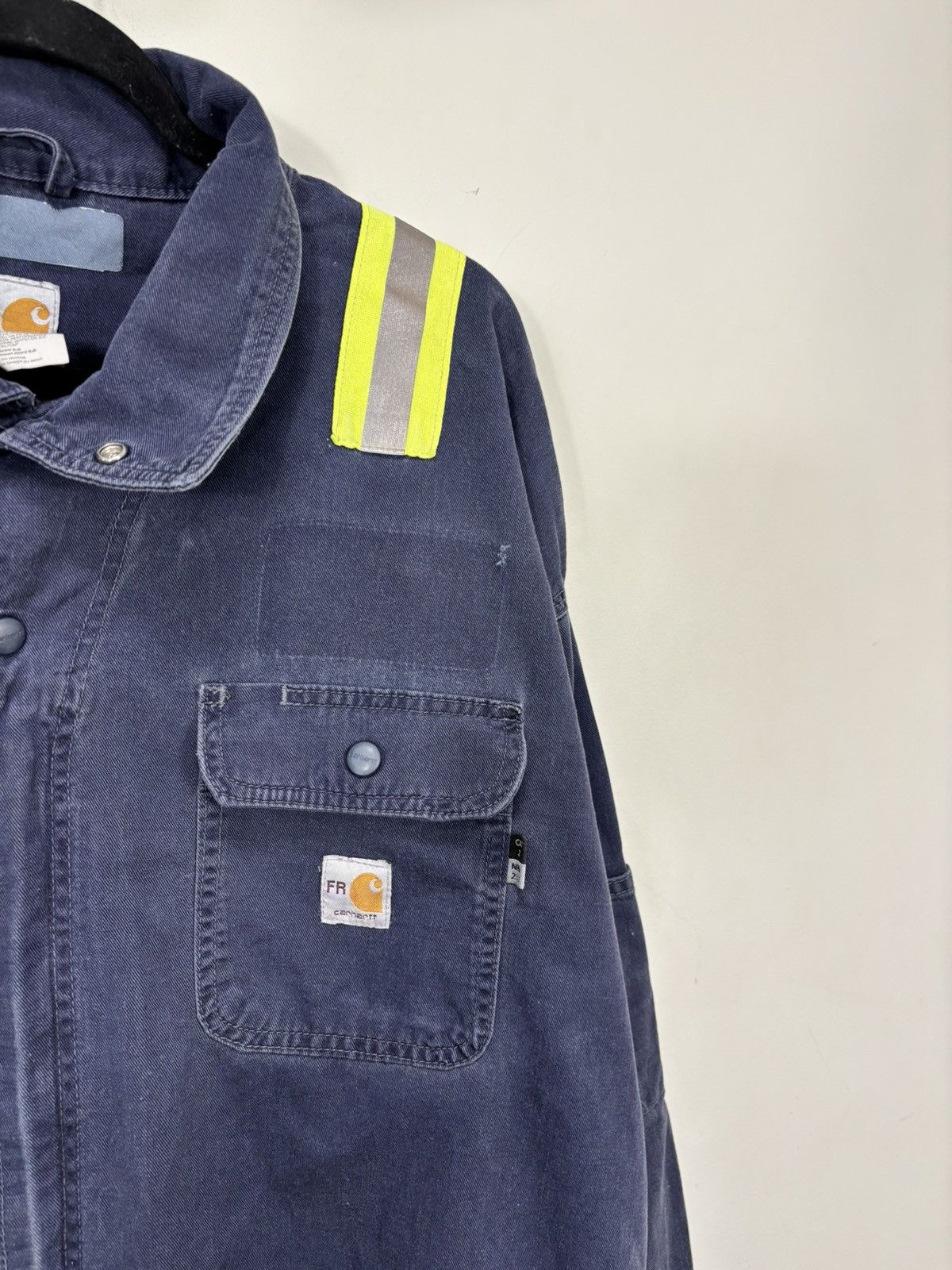 Carhartt Vintage Carhartt Flame Resistant Hype Boxy Cropped Jacket Size US XXL / EU 58 / 5 - 5 Thumbnail