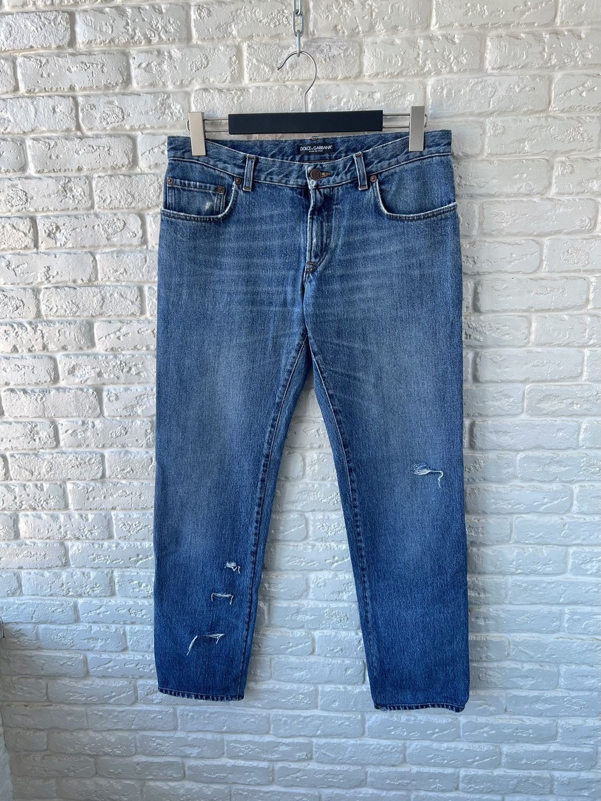 Dolce & Gabbana Docle&Gabbana Blue Denim Jeans 46IT Size US 30 / EU 46 - 1 Thumbnail