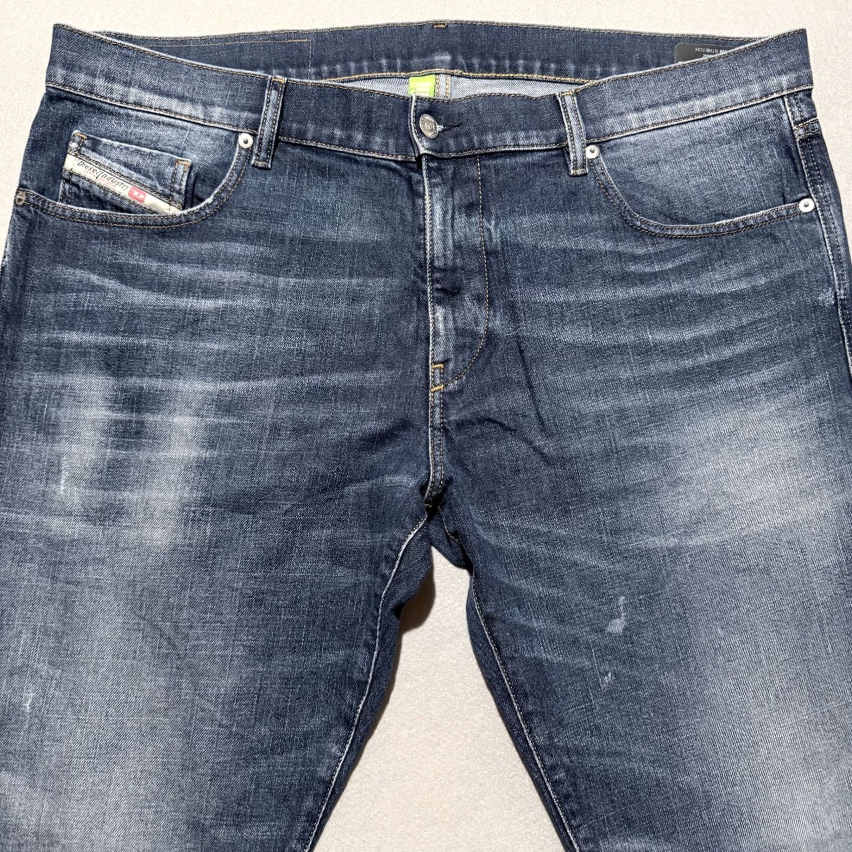 Diesel Diesel Jeans Mens Blue Denim Stretch Mid Rise Slim Fit Straight - 40x31 - D-Strukt - 5-Pocket Design - Button Zip - City Classic Size US 40 / EU 56 - 3 Thumbnail