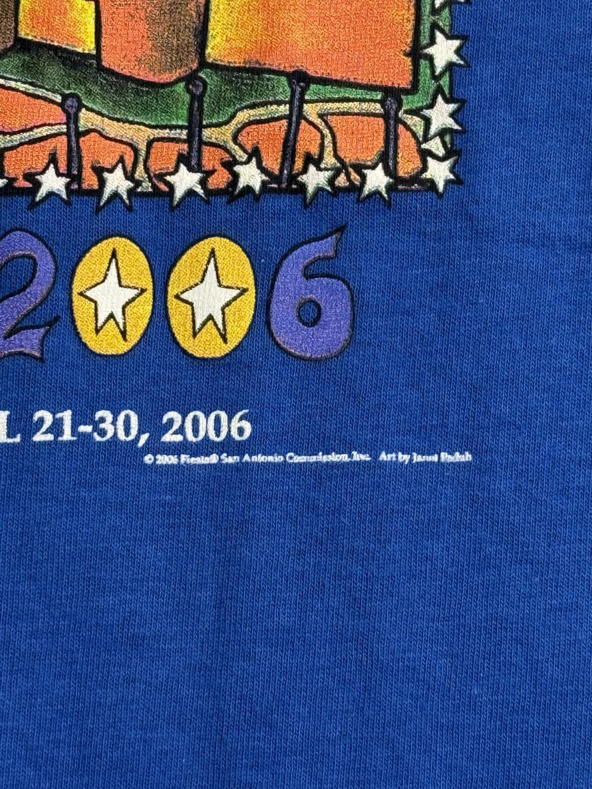 Gildan Vintage Alama Art T-shirt San Antonio Fiesta 2006 XL Size US XL / EU 56 / 4 - 5 Thumbnail